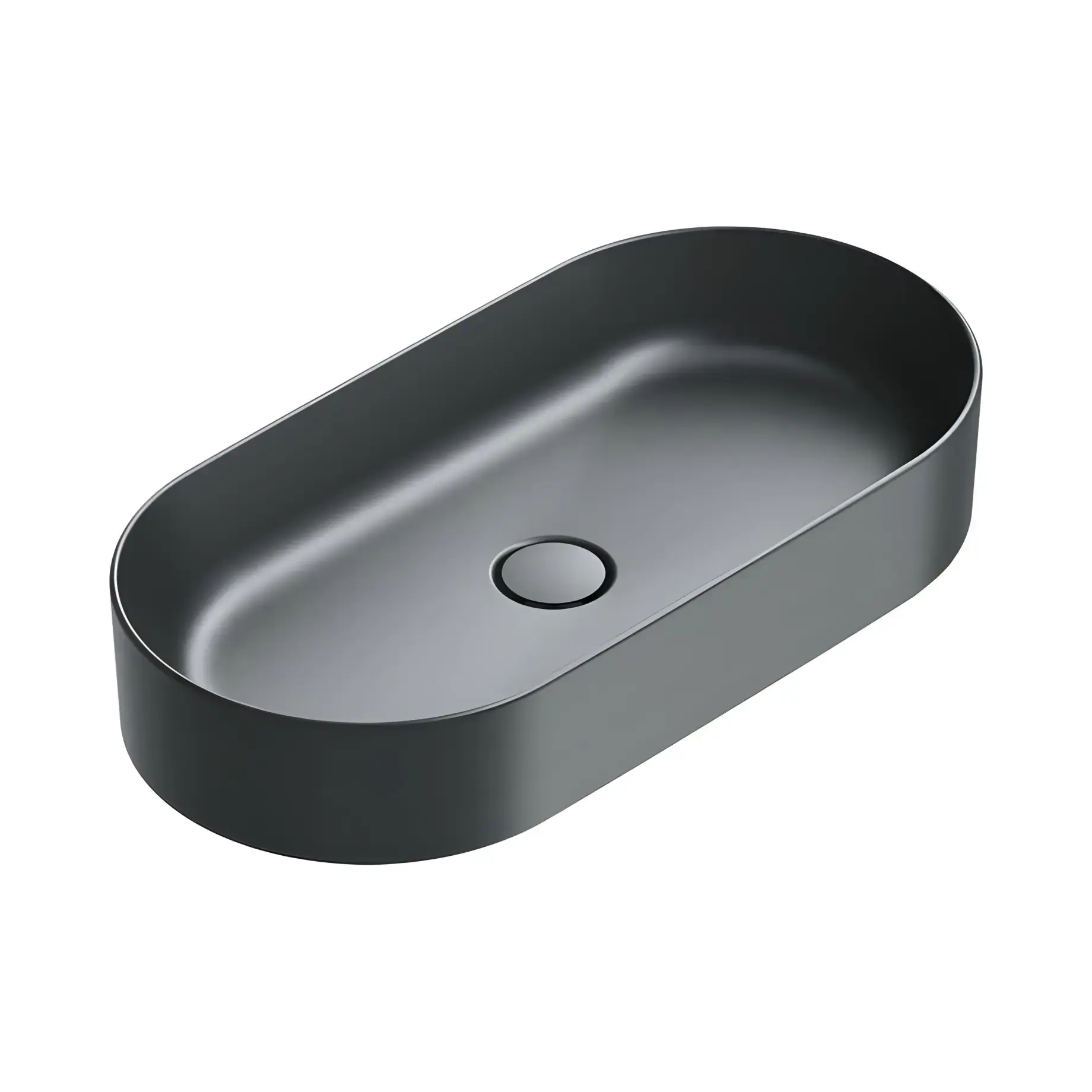 Умивальник Zero Catalano 0122700022 Satin black — вид на білому тлі