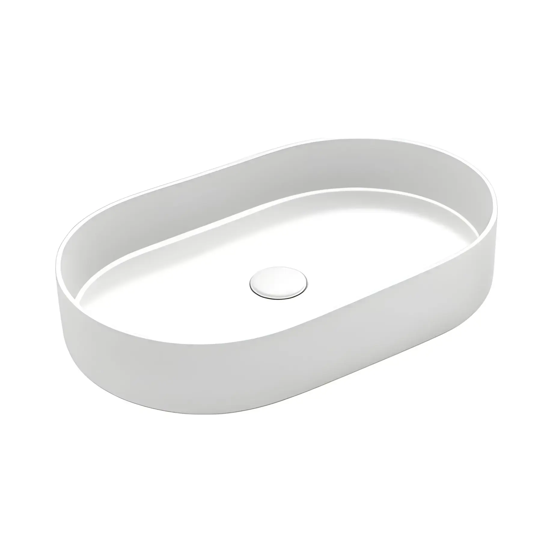 Умивальник Shui Comfort Cielo SHCOLAO60 Gloss White 60 х 38 см — вид на білому тлі