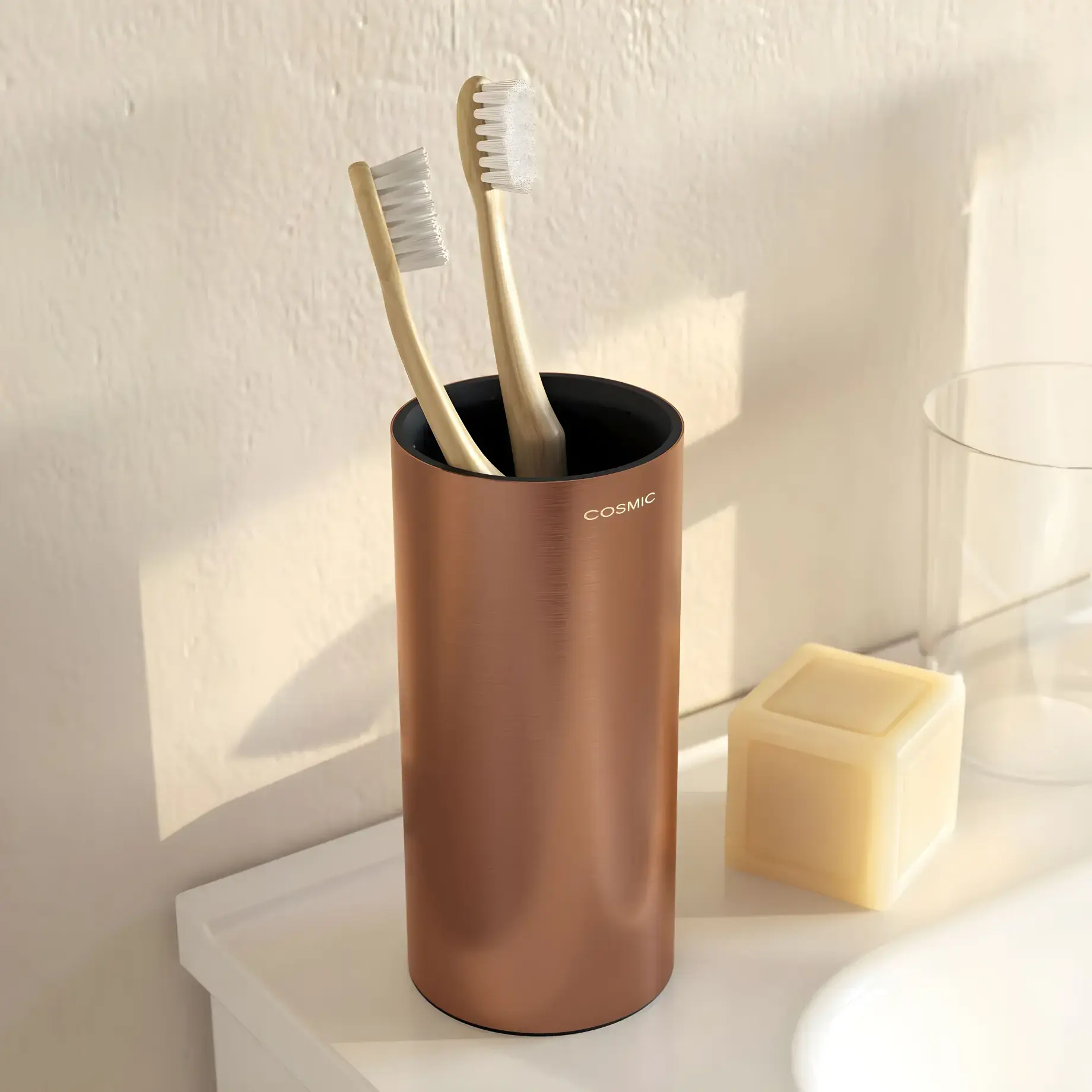 Склянка для зубних щіток  Architect Cosmic WJC205A0051054 Brushed Copper — вид спереду