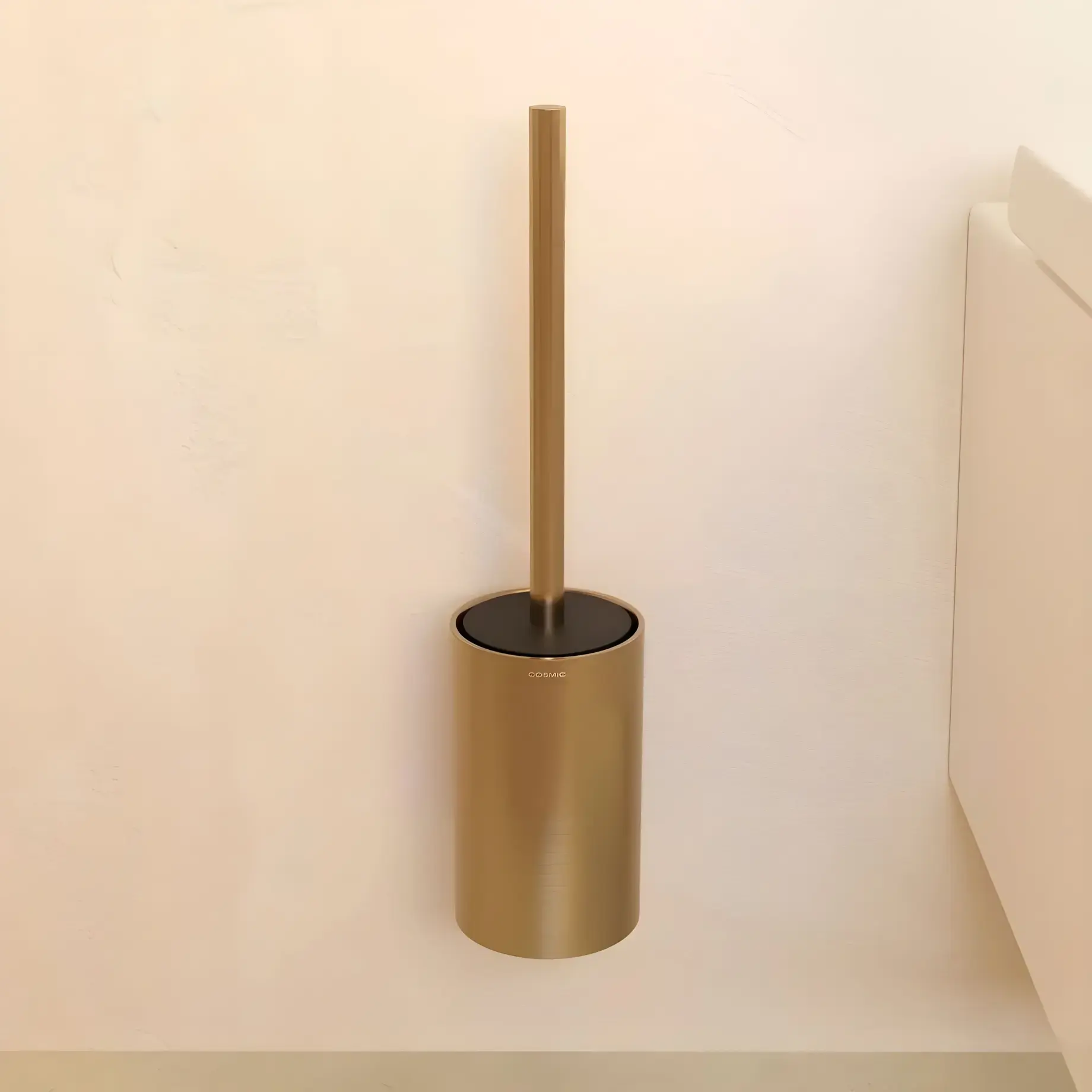 Щітка для унітазу Architect Cosmic WJC235A0000040 Gold Brushed — бічний ракурс