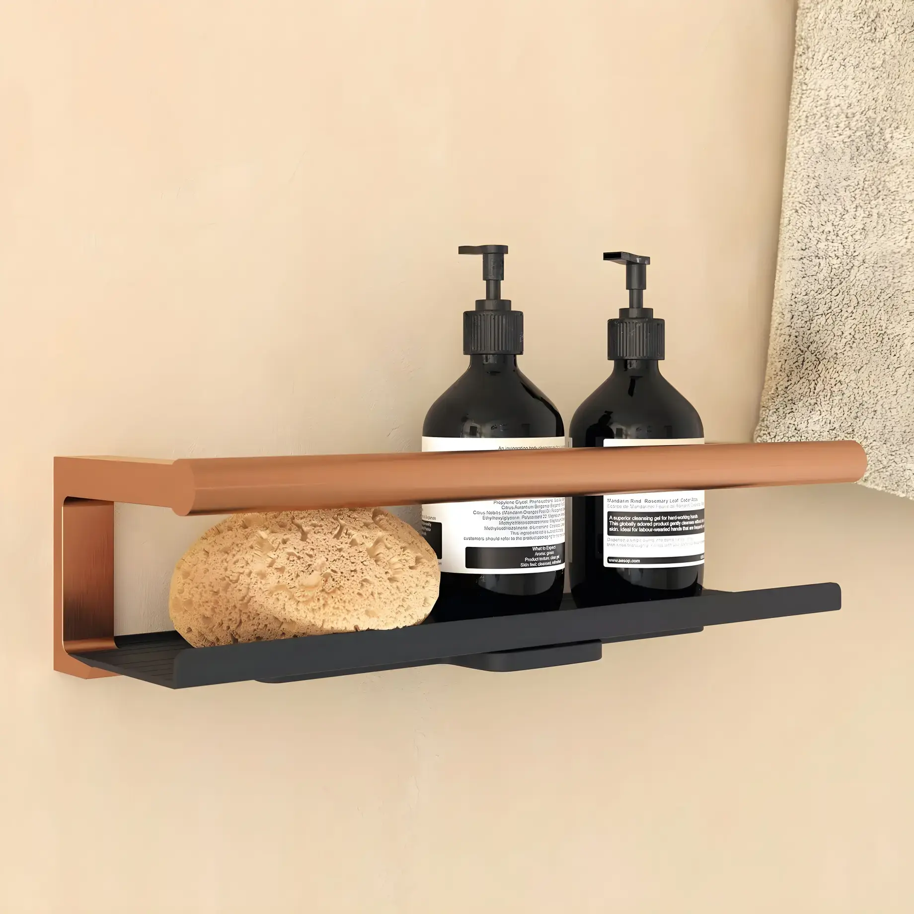 Полиця для душу Architect S+ Cosmic WJC235A0048054 Brushed Copper — вид спереду