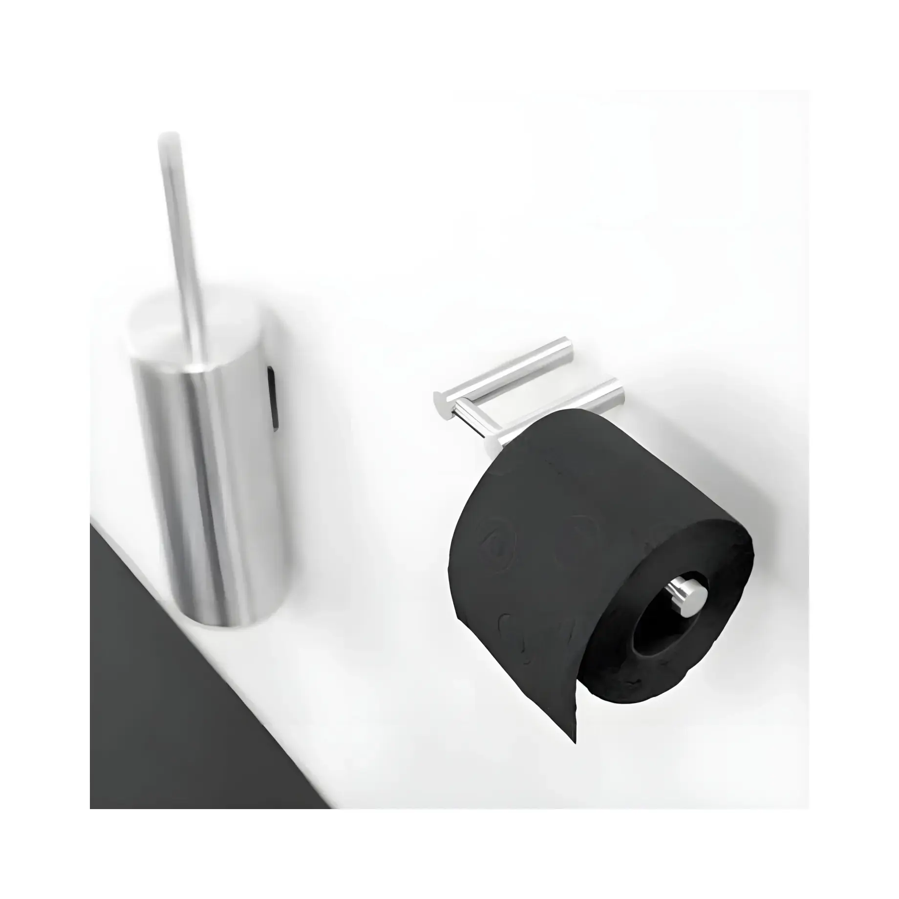Тримач туалетного паперу без кришки Logic Cosmic WJC226A0056003 Steel — вид спереду