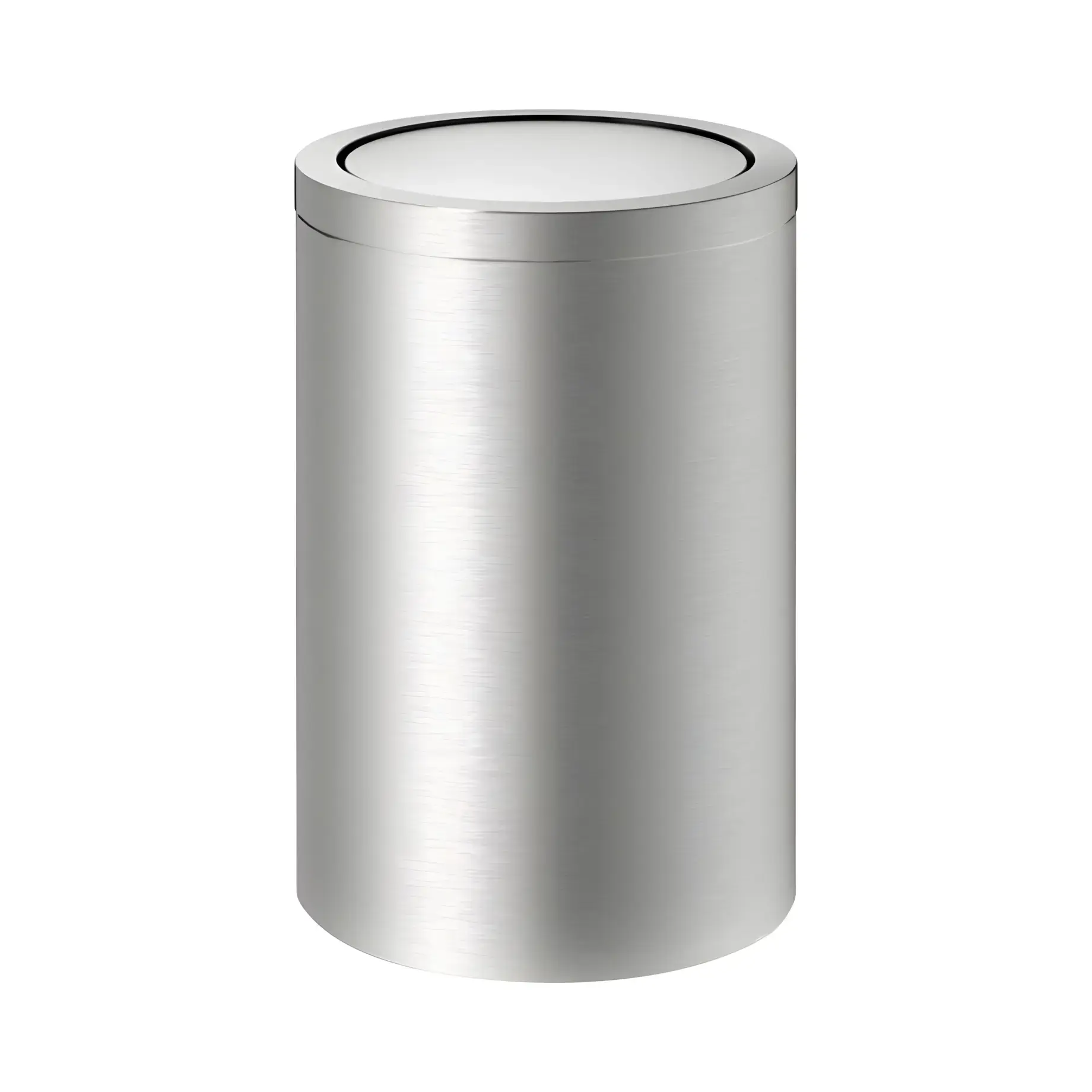 Відро для сміття Basic DW 124, сталь матова Decor Walther 0607976 Stainless steel matt — вид на білому тлі