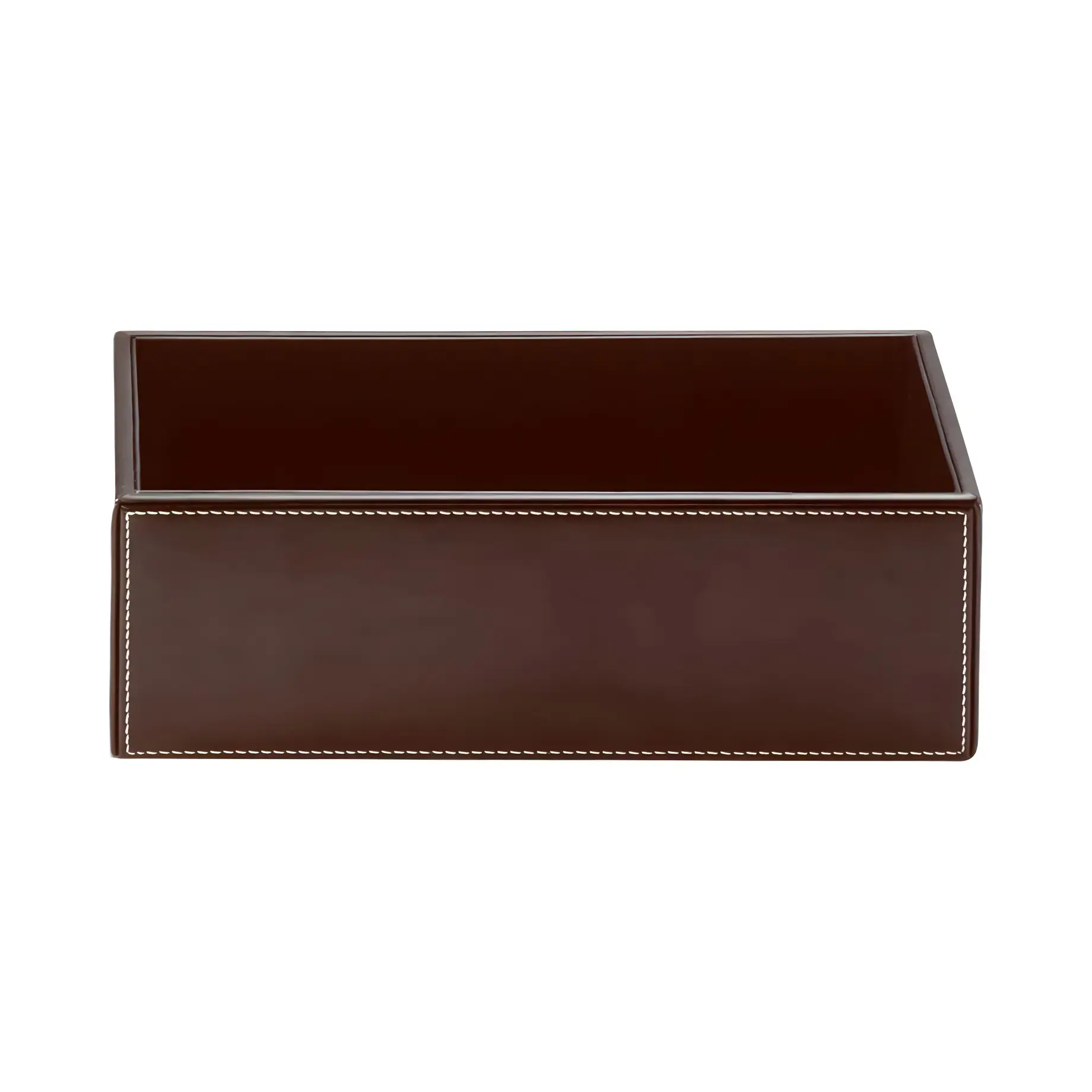 Контейнер Brownie BOD2, імітація шкіри темно-коричнева Decor Walther 0930690 — вид на білому тлі