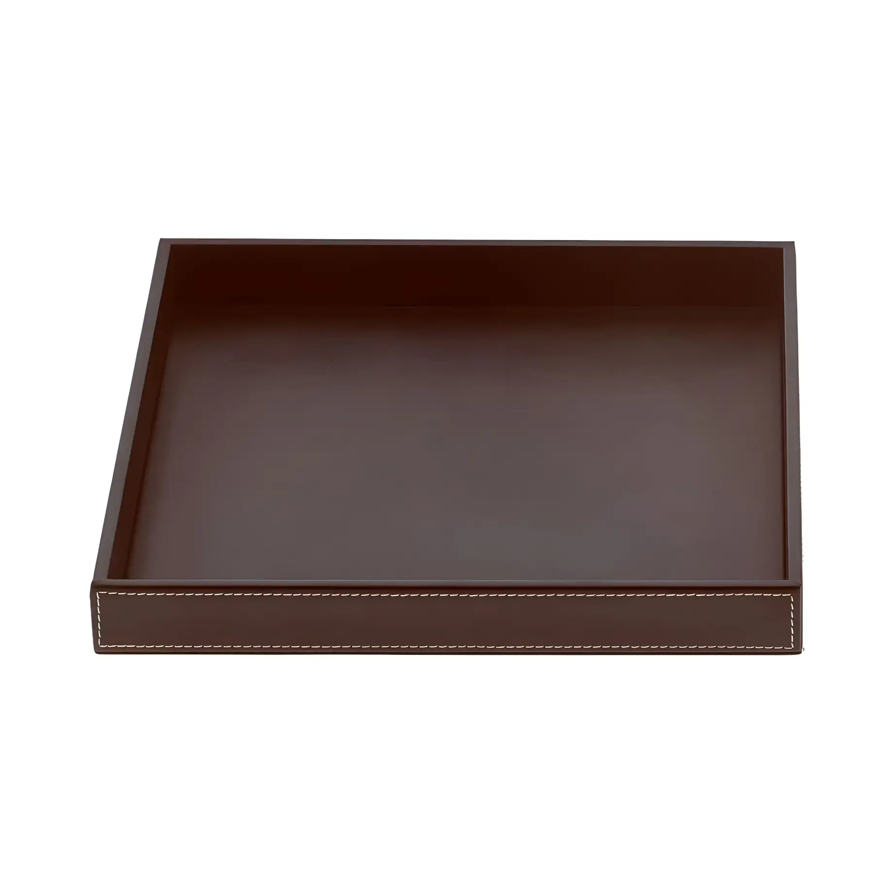 Контейнер Brownie TAB R, імітація шкіри темно-коричнева Decor Walther 0932590 — вид на білому тлі