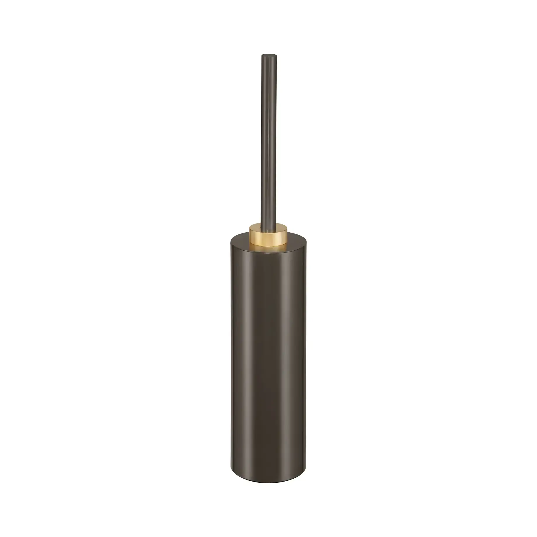 Щітка для унітазу підлогова Club SBG, темна бронза / золото матове Decor Walther 0854541 Dark Bronze / Matt Gold — вид на білому тлі