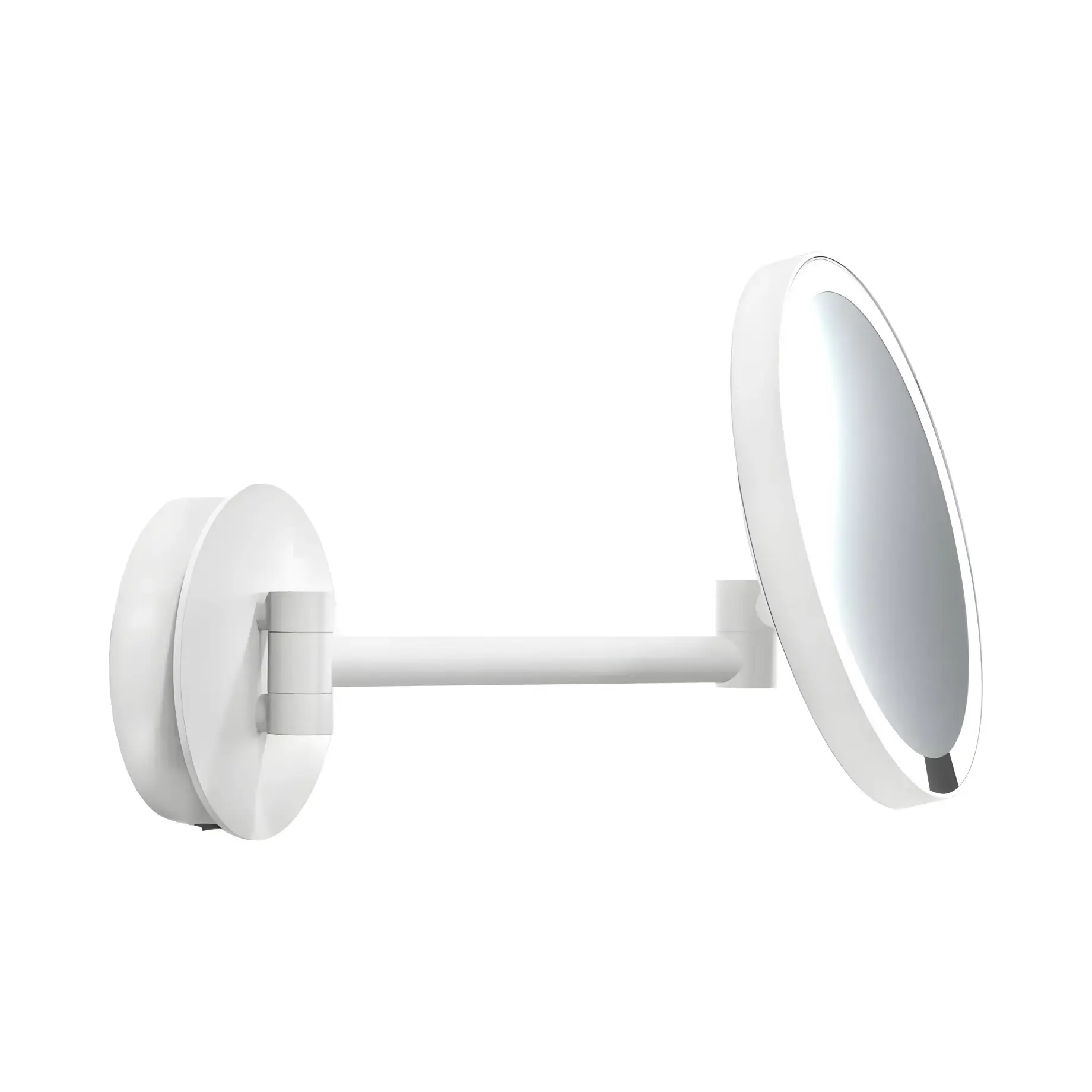 Дзеркало косметичні Just Look WR 7X, білий Decor Walther 0123750 White Matt — вид на білому тлі
