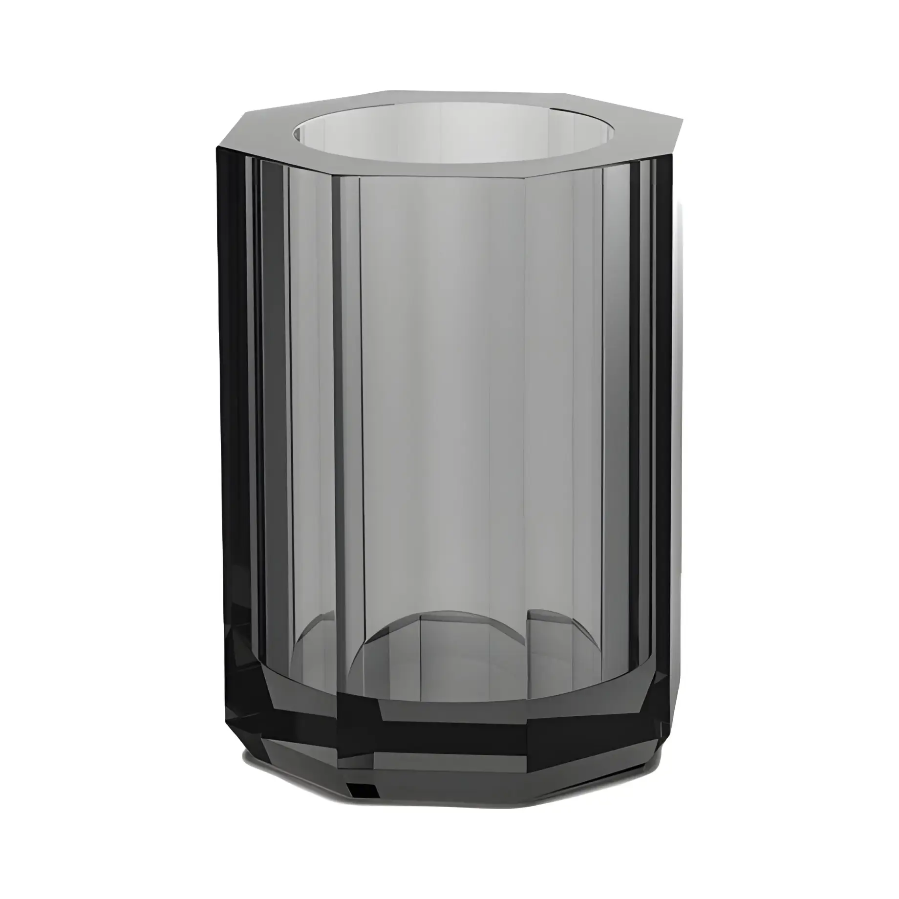 Склянка для зубних щіток Kristall, скло чорне Decor Walther 0923994 Anthracite — вид на білому тлі