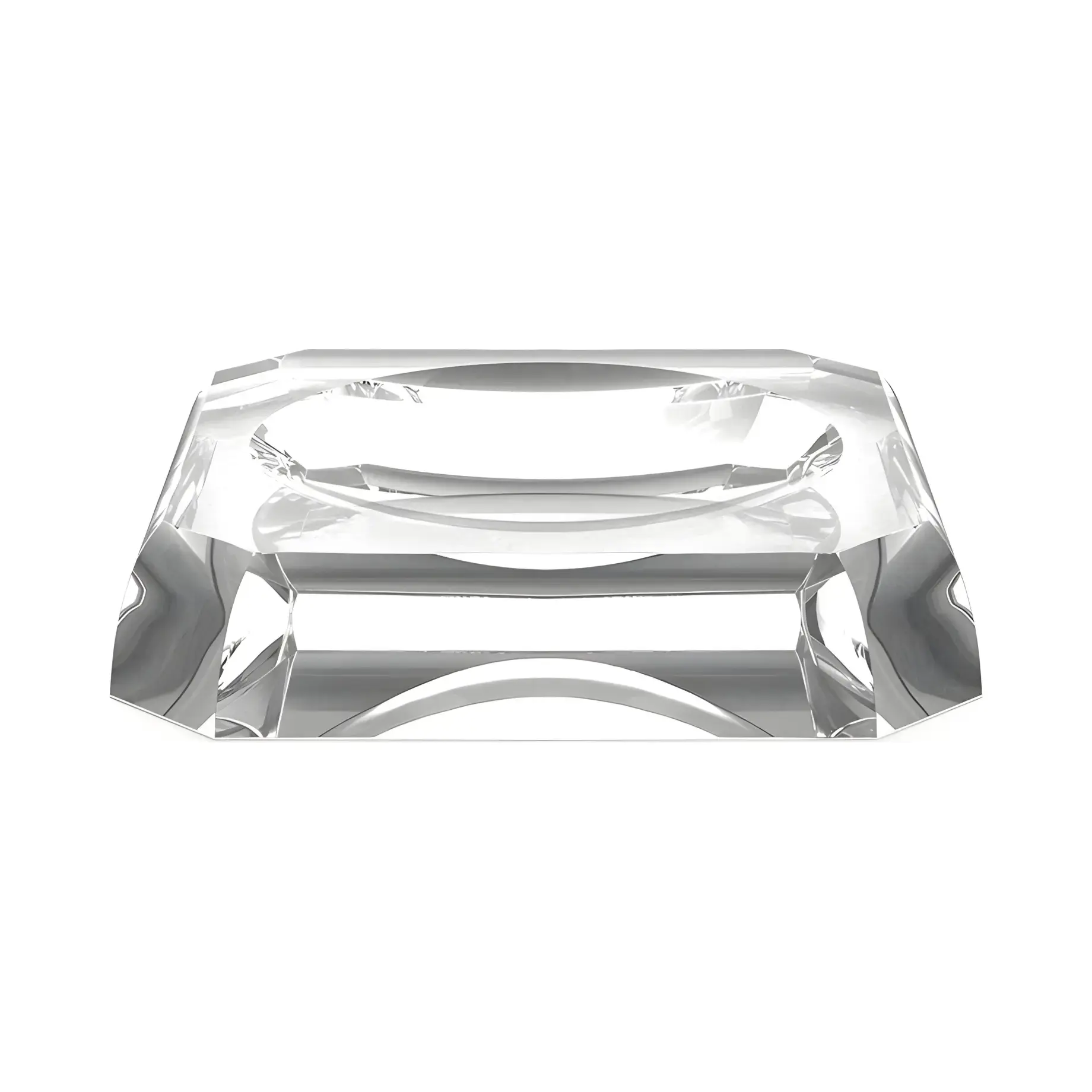 Мильниця 12 x 12 см Kristall KR STS, кристальний Decor Walther 0931656 Crystal clear — вид на білому тлі
