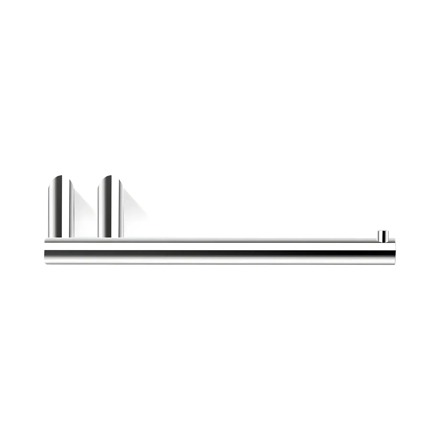 Тримач туалетного паперу без кришки Mikado (колір - хром) Decor Walther 0520200 Chrome — вид на білому тлі