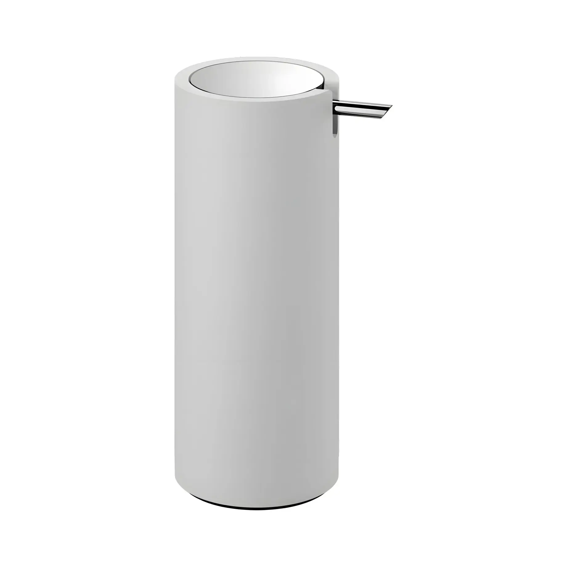 Дозатор для рідкого мила Stone SSP, білий/хром Decor Walther 0972354 White / Chrome — вид на білому тлі