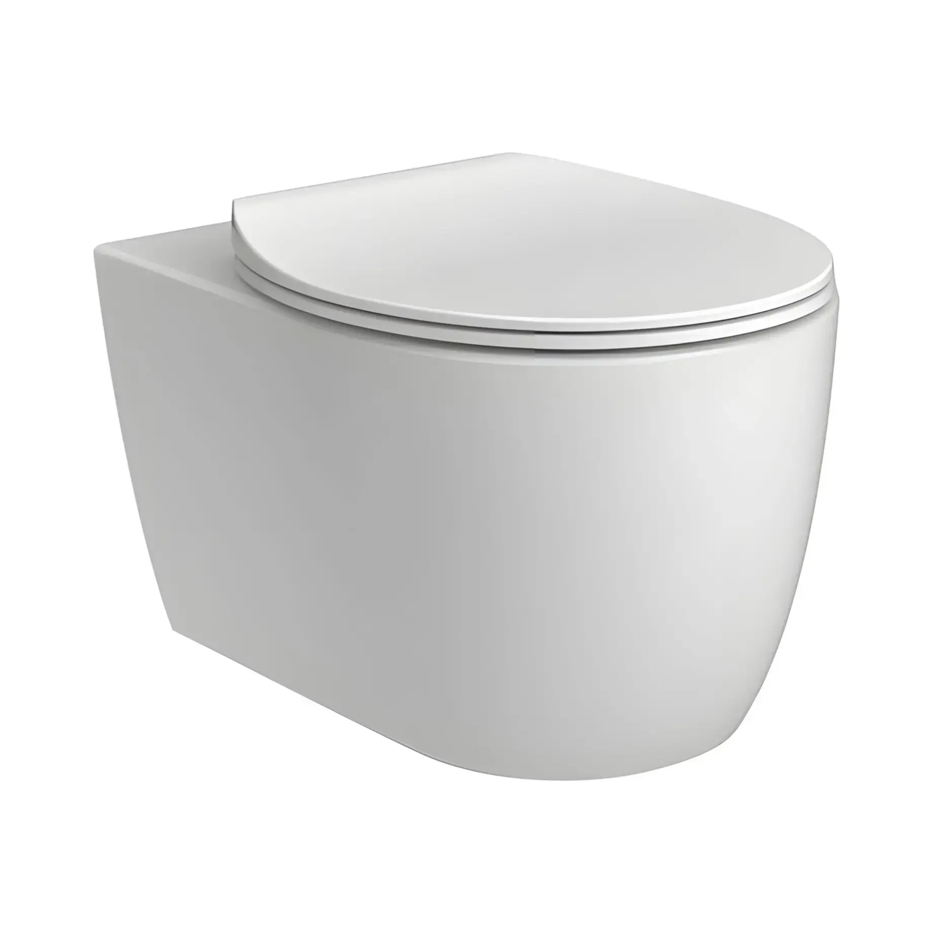 Унітаз Acqua New Devit 3020155 Білий глянець 38 х 53 см — вид на білому тлі