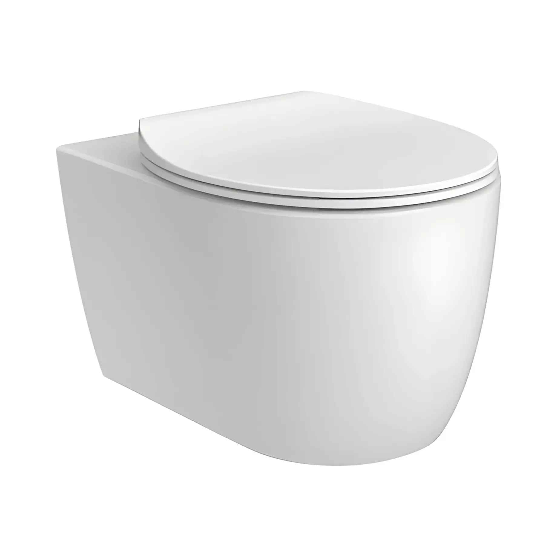 Унітаз Acqua New Devit 3020155W Білий матовий — вид на білому тлі