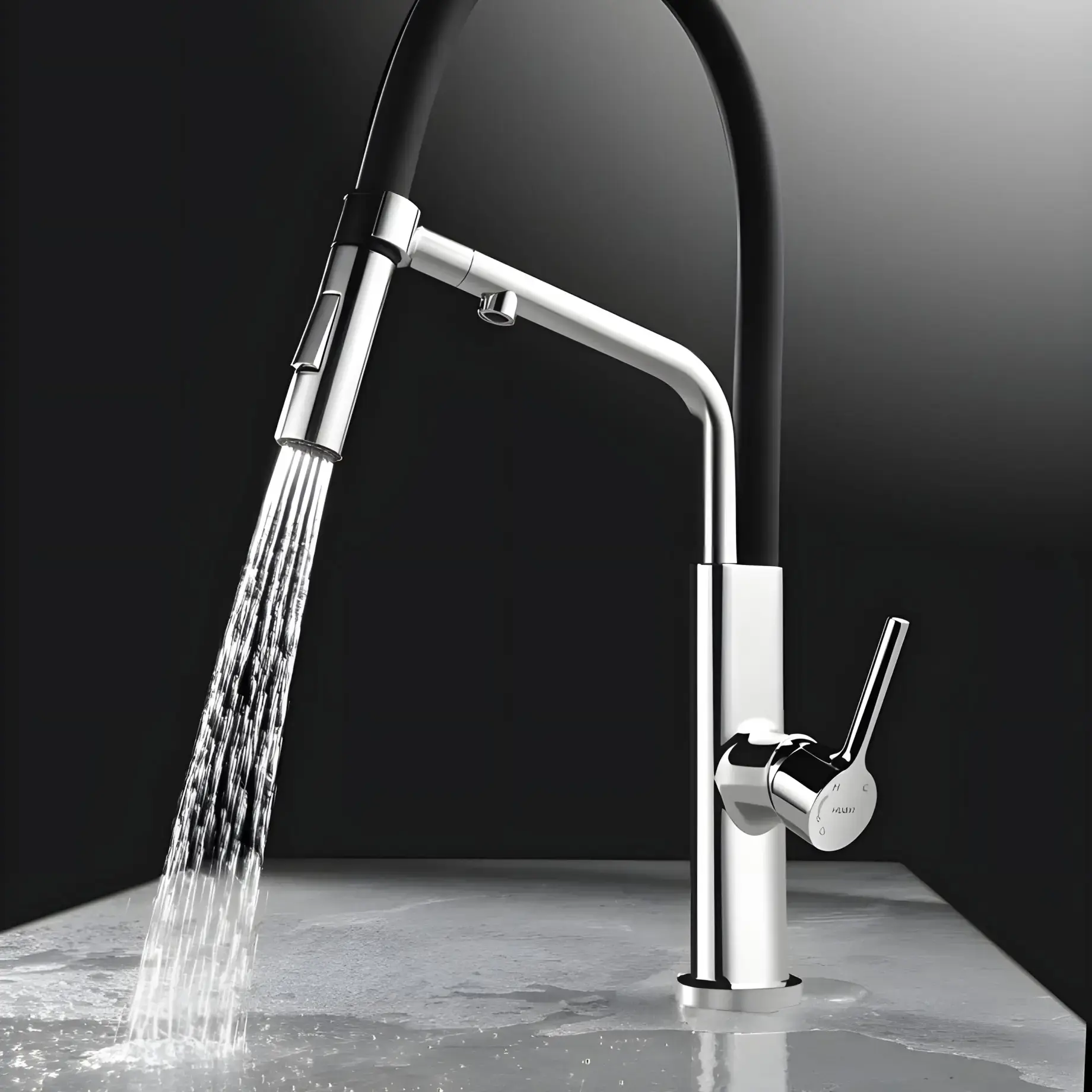 Змішувач для кухні з подачою фільтрованої води Acqua Devit 91226 — бічний ракурс