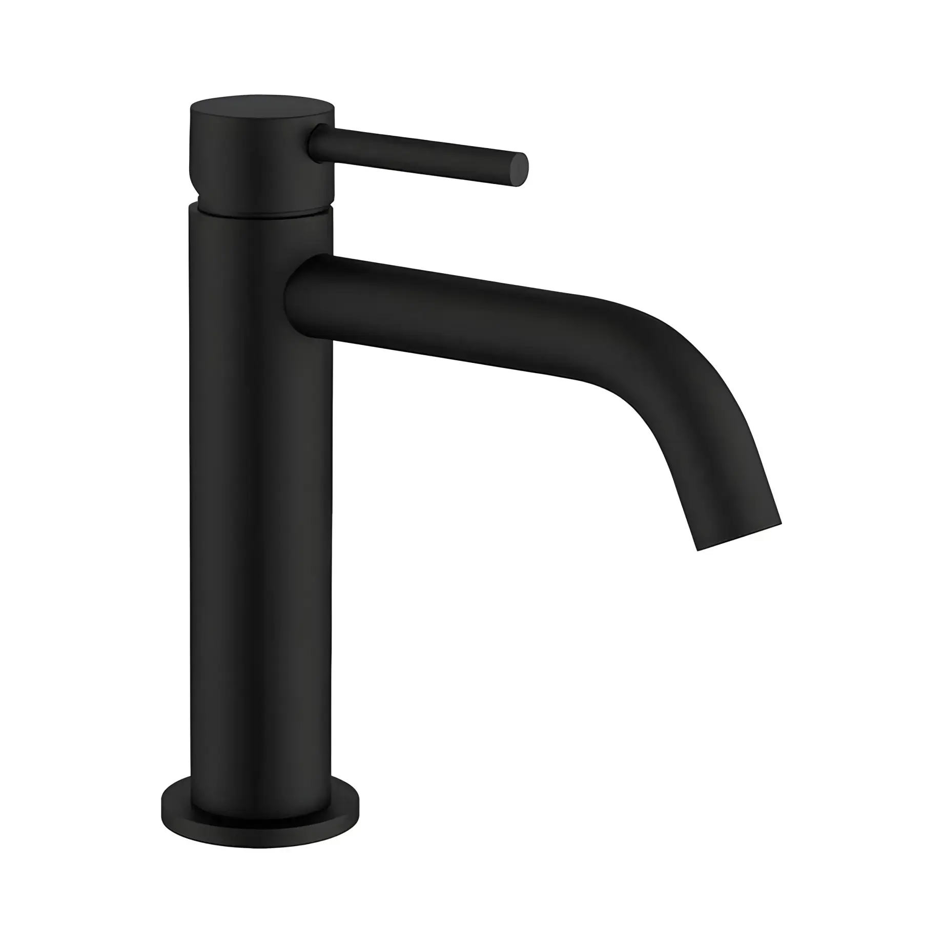 Змішувач для раковини Flow Devit 550534B Matt Black — вид на білому тлі