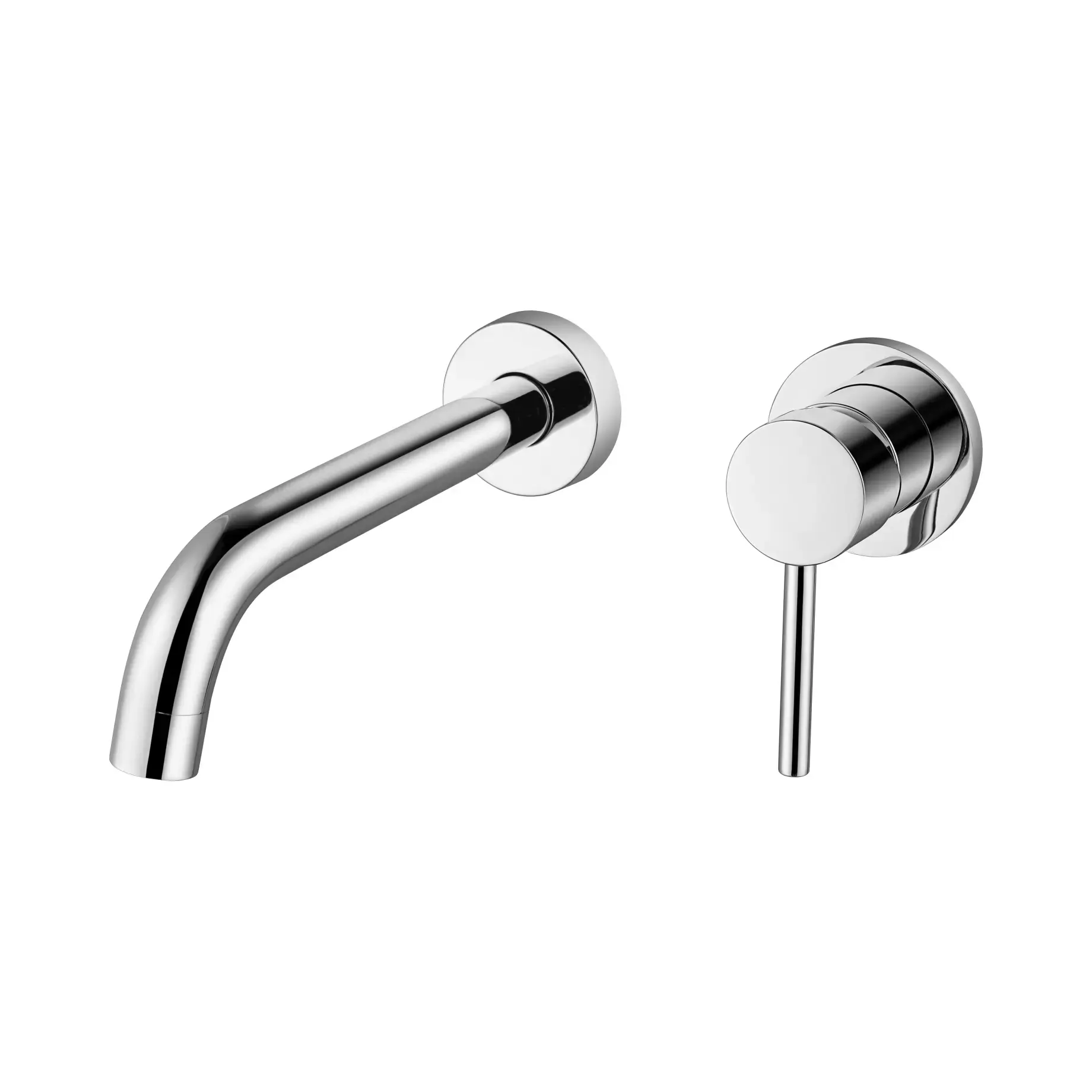 Смеситель для раковины, настенный Flow Devit 550537C Chrome — вид на белом фоне