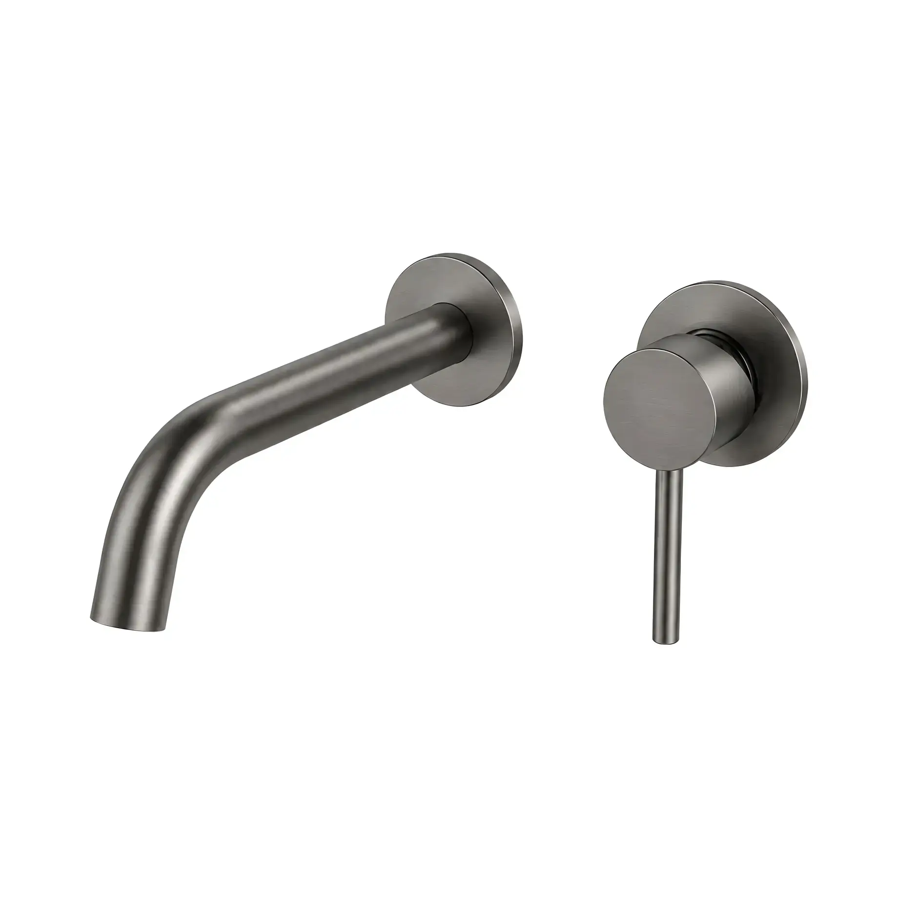 Смеситель для раковины настенный Flow Devit 550537GM Gun Metal — вид на белом фоне