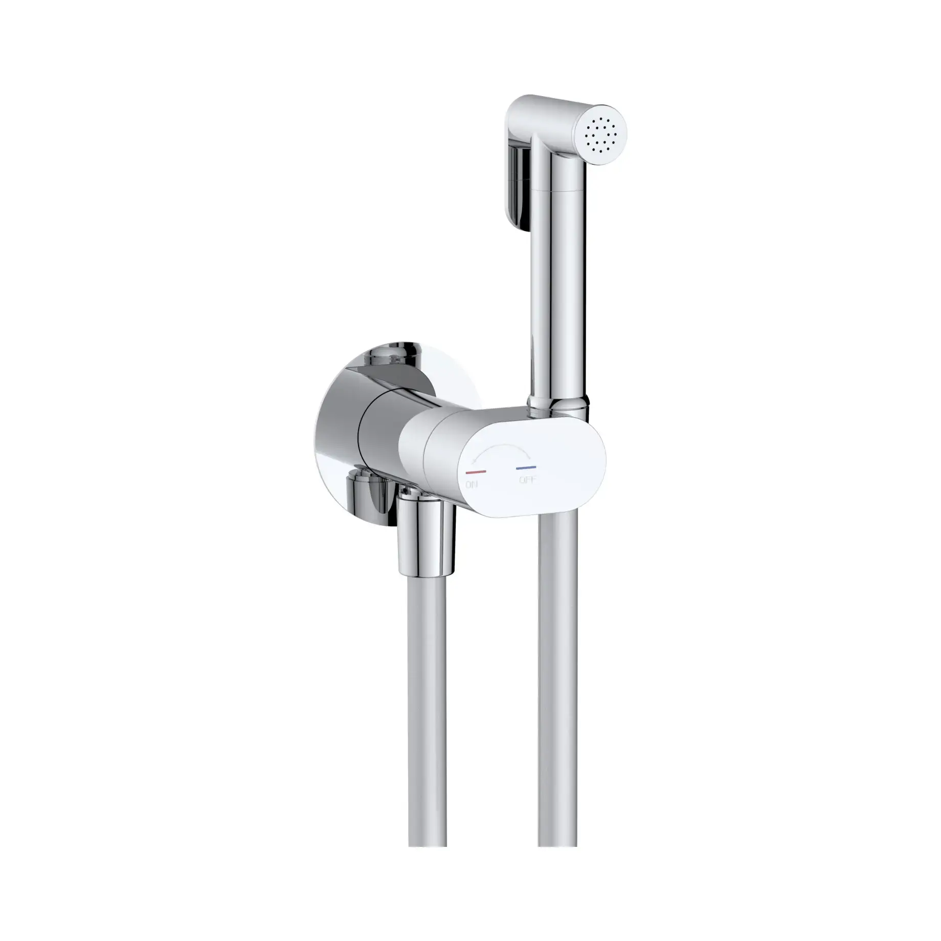 Гігієнічний душ Flow Devit 550539C Chrome — вид на білому тлі