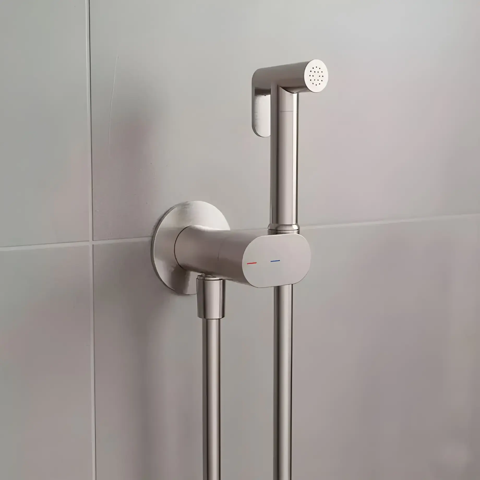 Гігієнічний душ Flow Виробник 550539N Brushed Nickel — вид спереду
