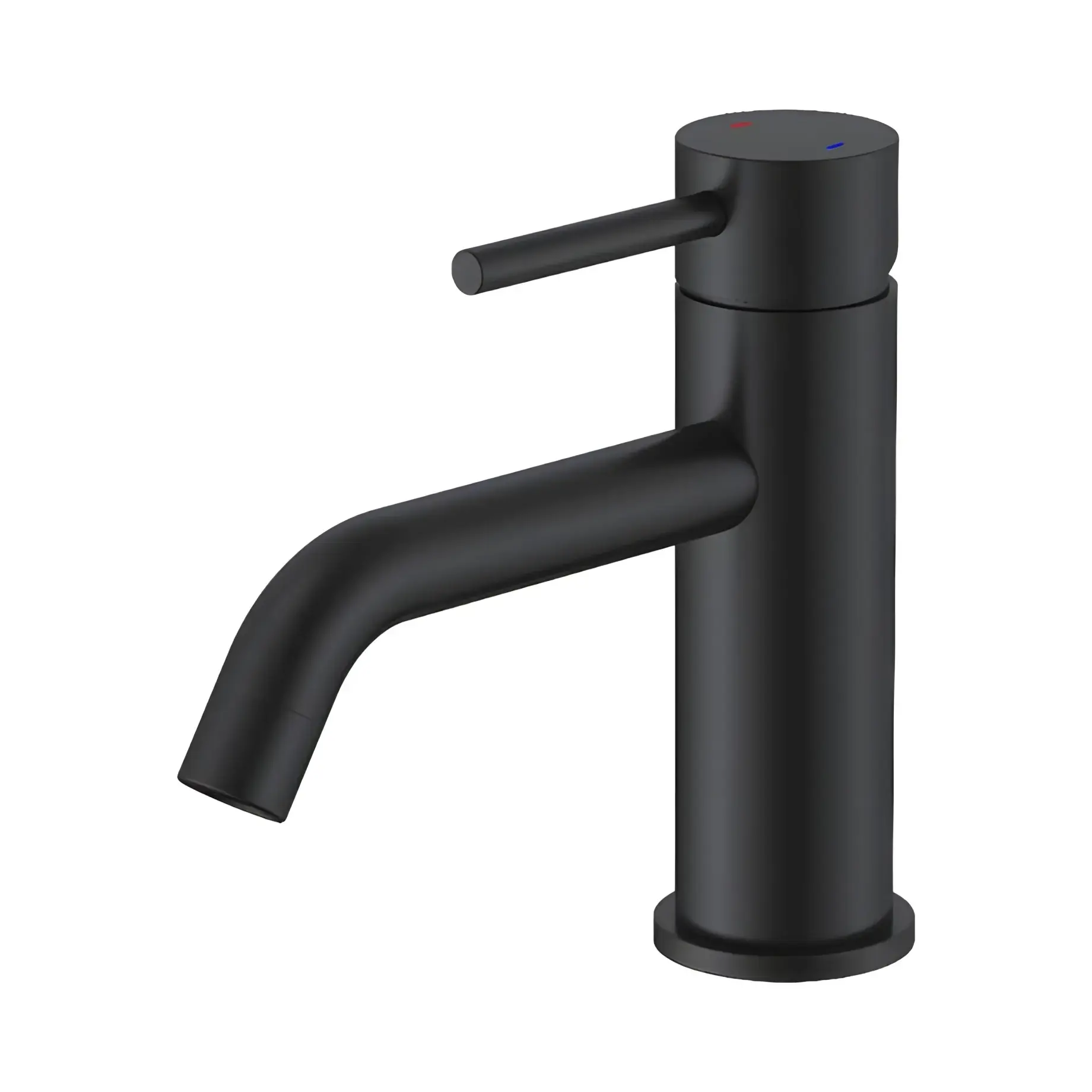 Змішувач для раковини Flow Devit 550547B Matt Black — вид на білому тлі
