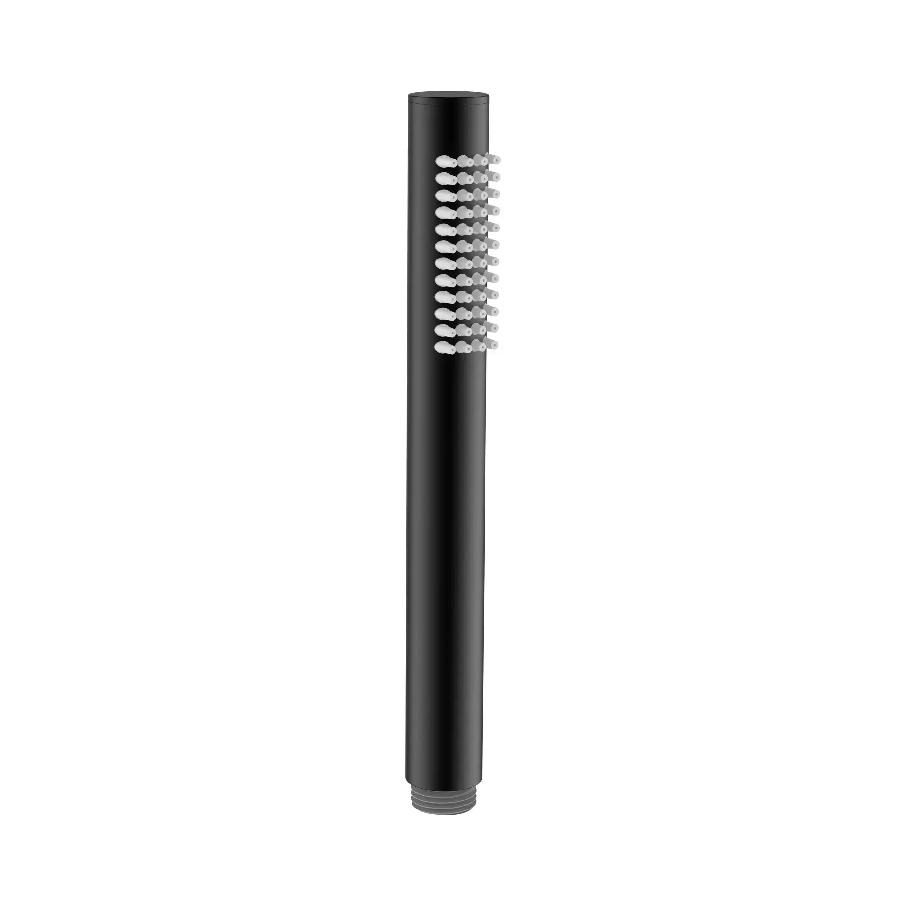 Ручная лейка Flow Devit D113000000210BM Matt Black — вид на белом фоне
