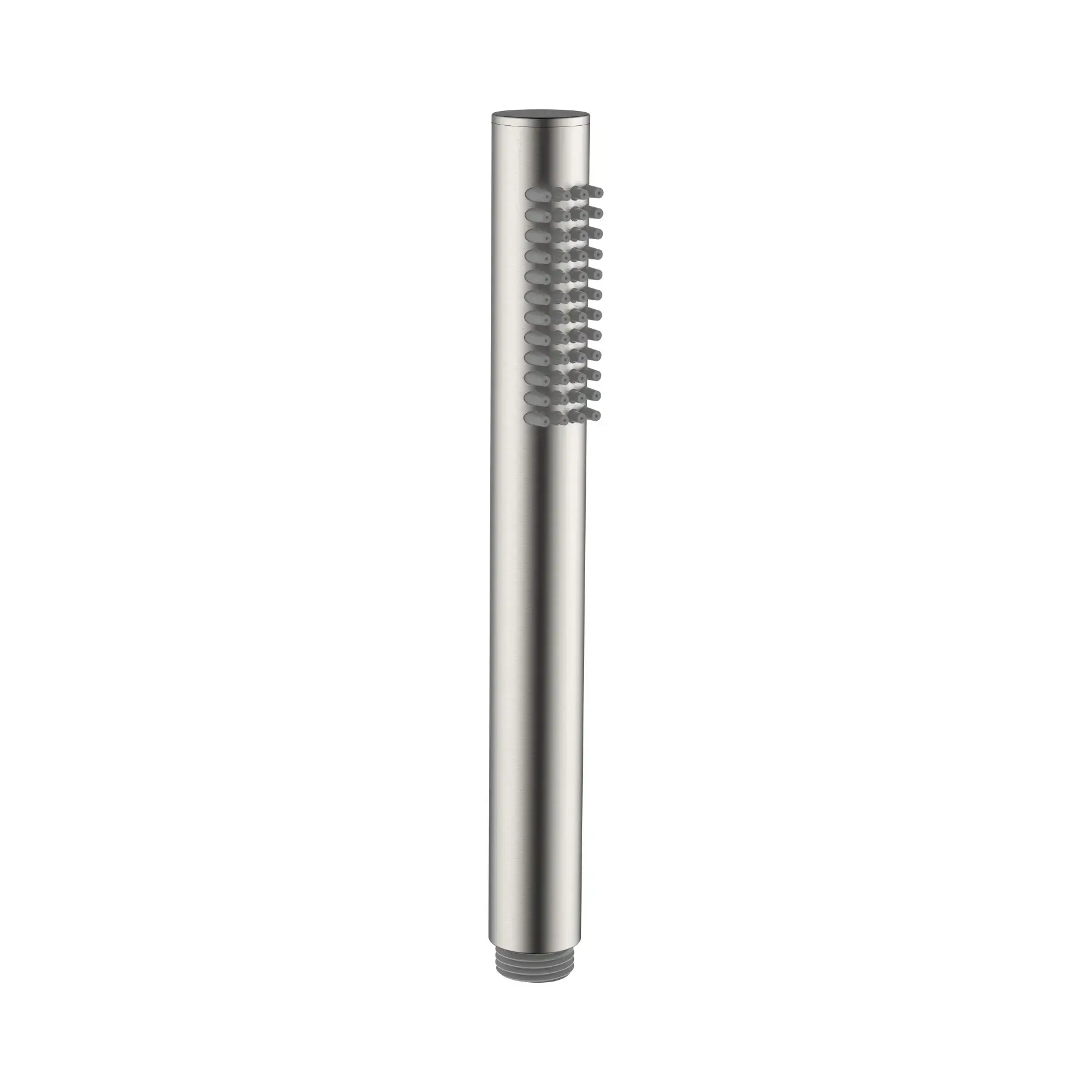 Ручная лейка Flow Devit D113000000210BN Brushed Nickel — вид на белом фоне