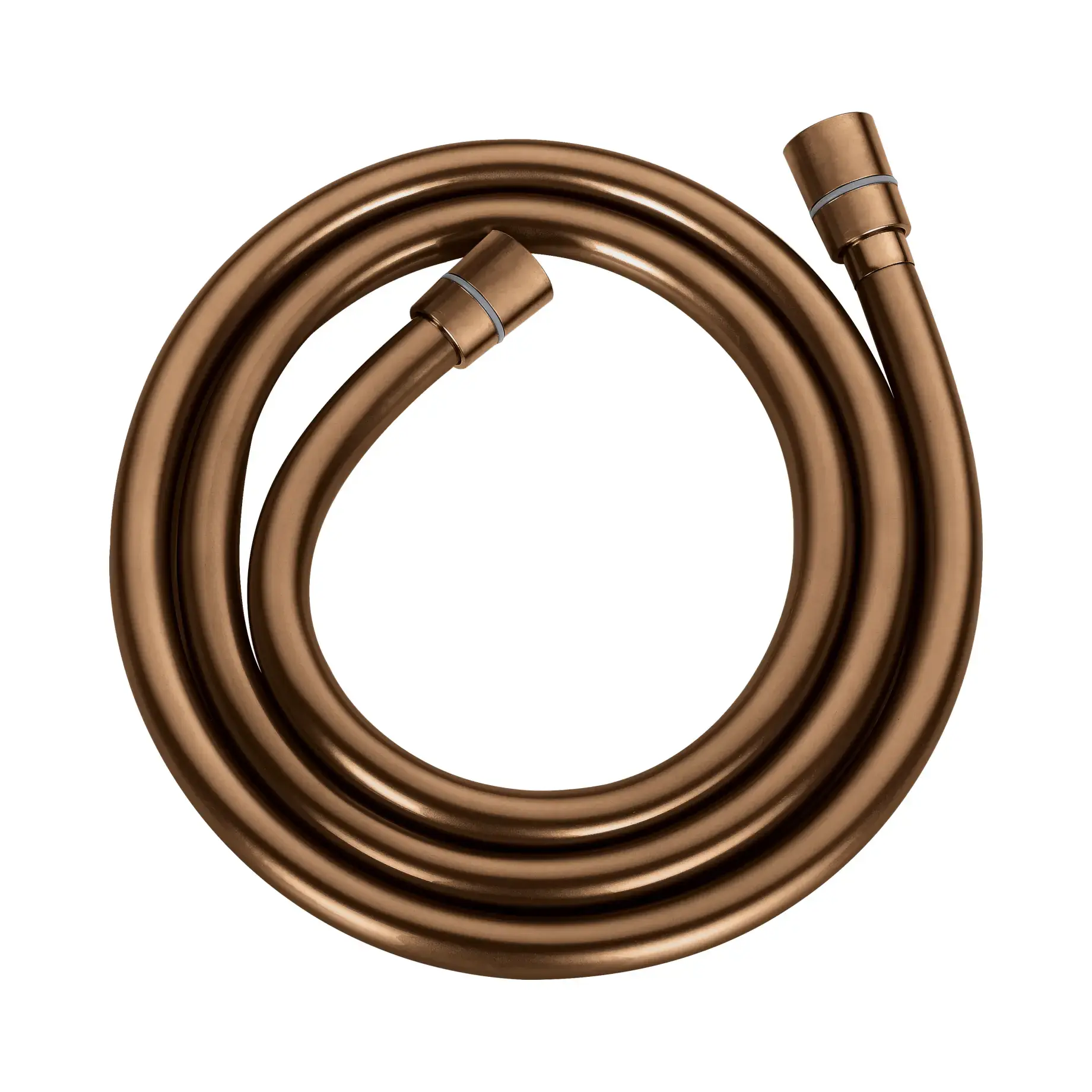 Душовий шланг 1,5 м Flow Devit D113000001000BG Brushed Gold — вид на білому тлі