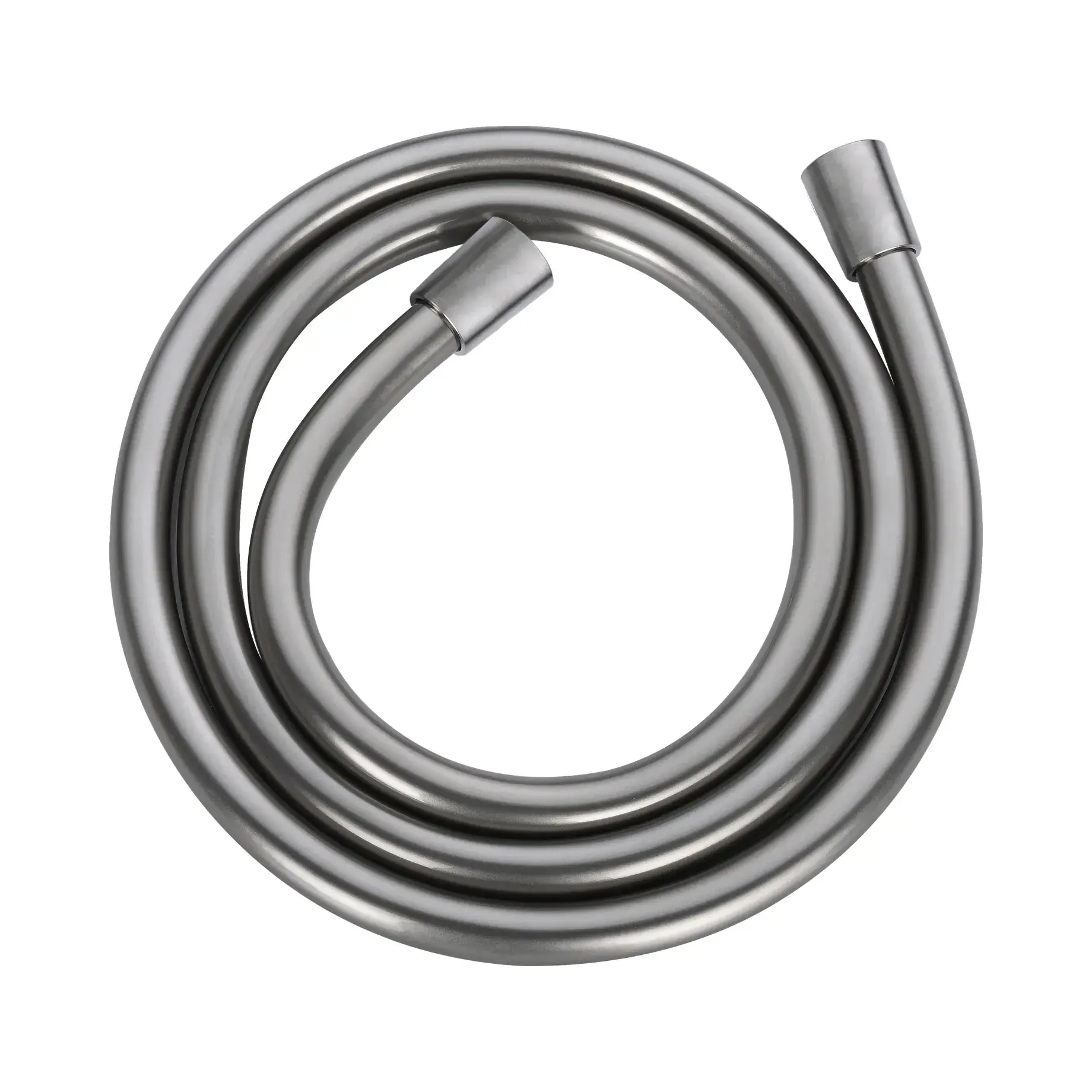 Душовий шланг 1,5 м Flow Devit D113000001000BN Brushed Nickel — вид на білому тлі