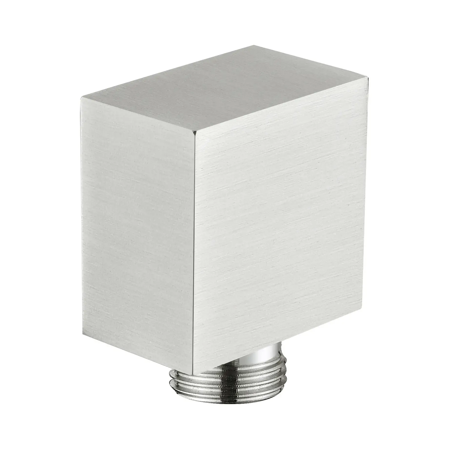 Шлангове підключення Flow Devit D113100000040BN Brushed Nickel — вид на білому тлі