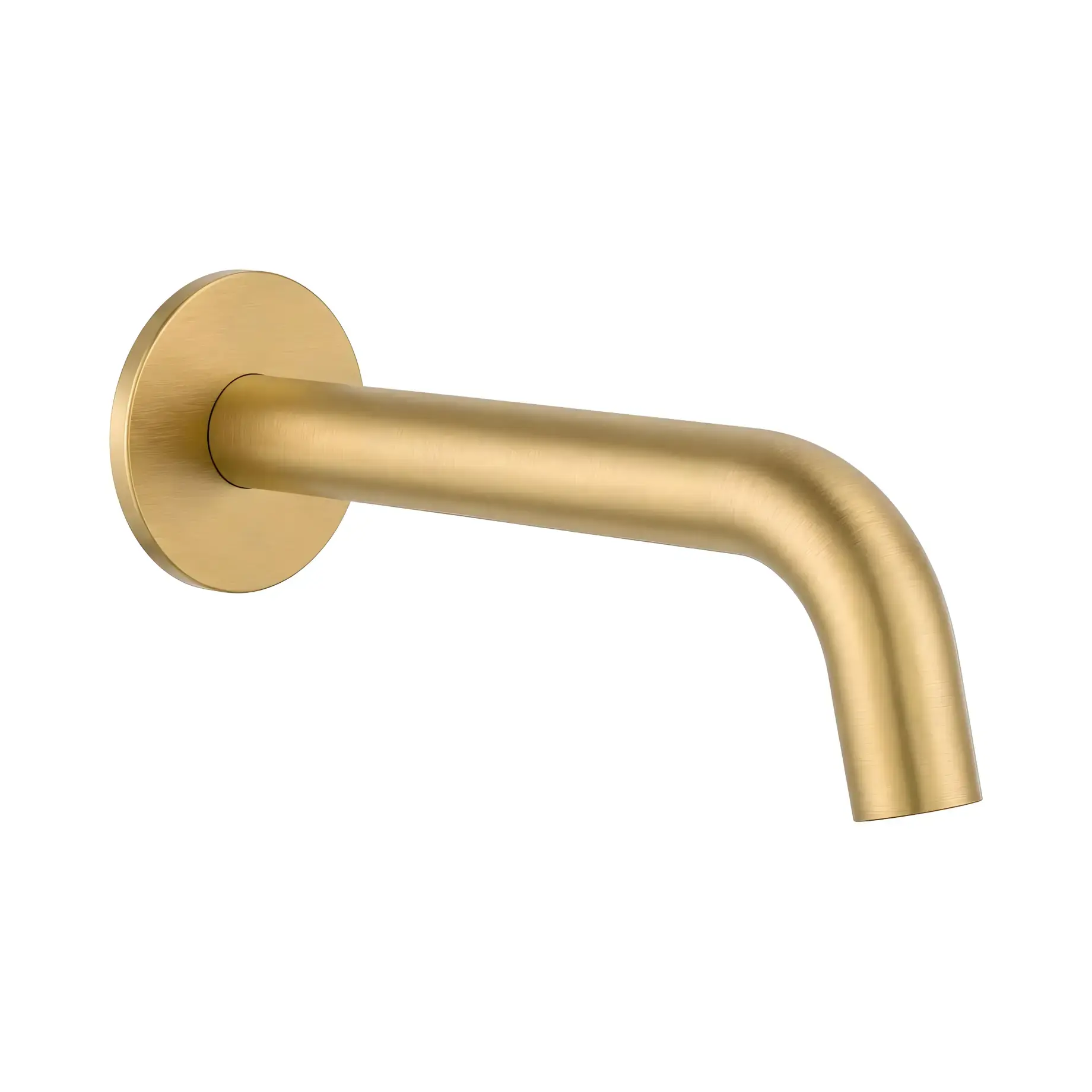 Излив для ванны Flow Devit D119100000001BG Brushed Gold — вид на белом фоне