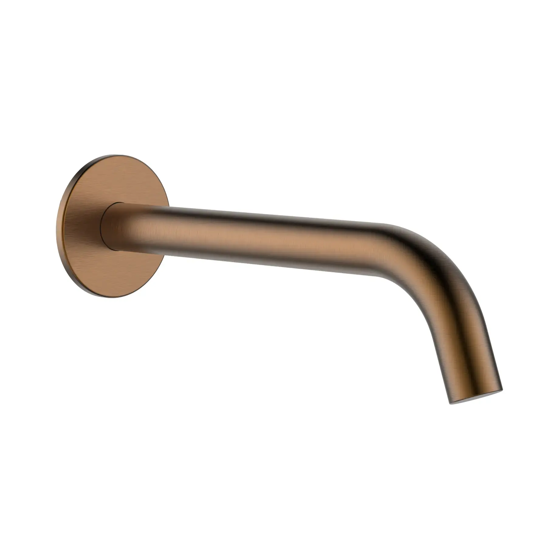 Вилив для ванни Flow Devit D119100000001BG Brushed Gold — вид на білому тлі