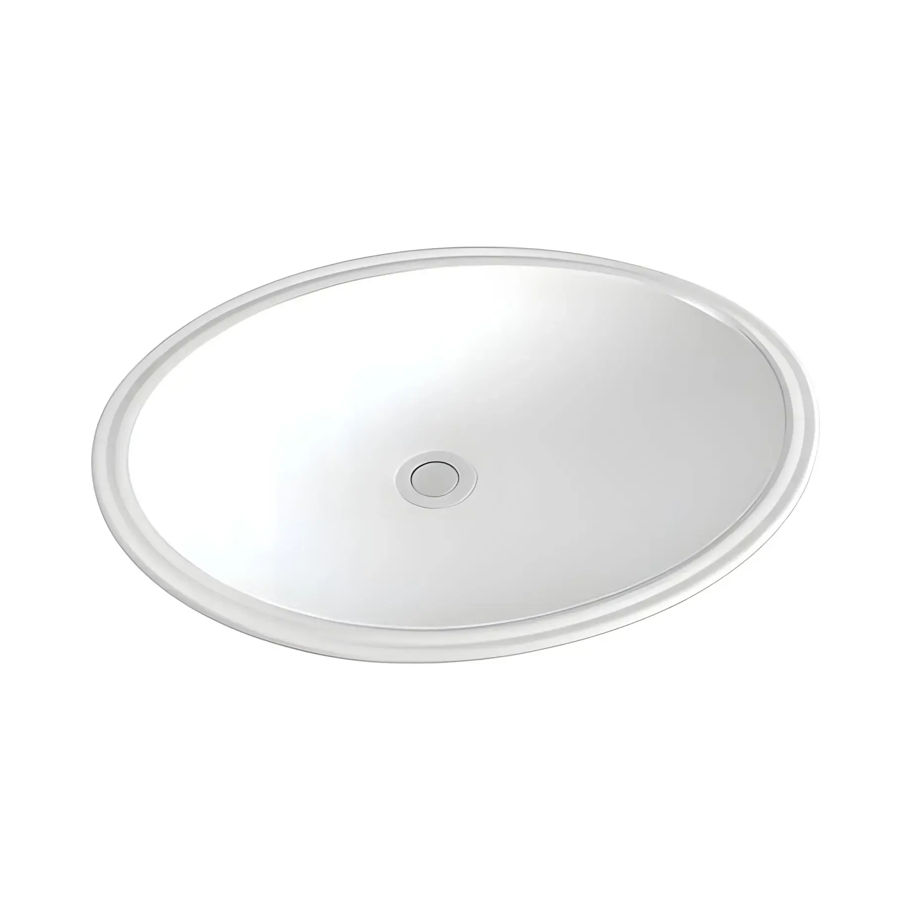 Умивальник Laguna Devit 1613110 Glossy White 57.5 х 43.5 см — вид на білому тлі