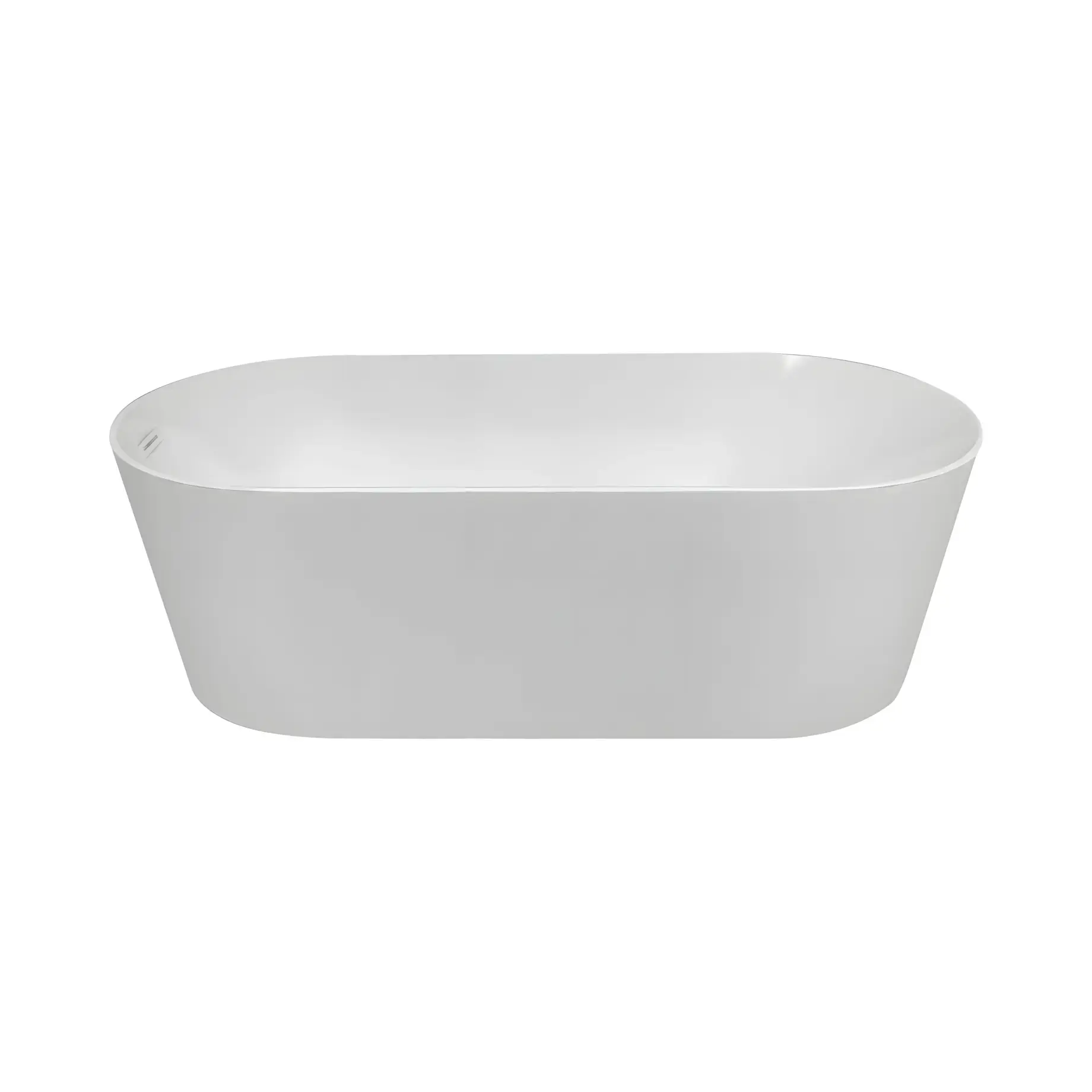 Ванна Ovale Devit 17080136 Glossy White 169.5 х 80.5 см — вид на білому тлі
