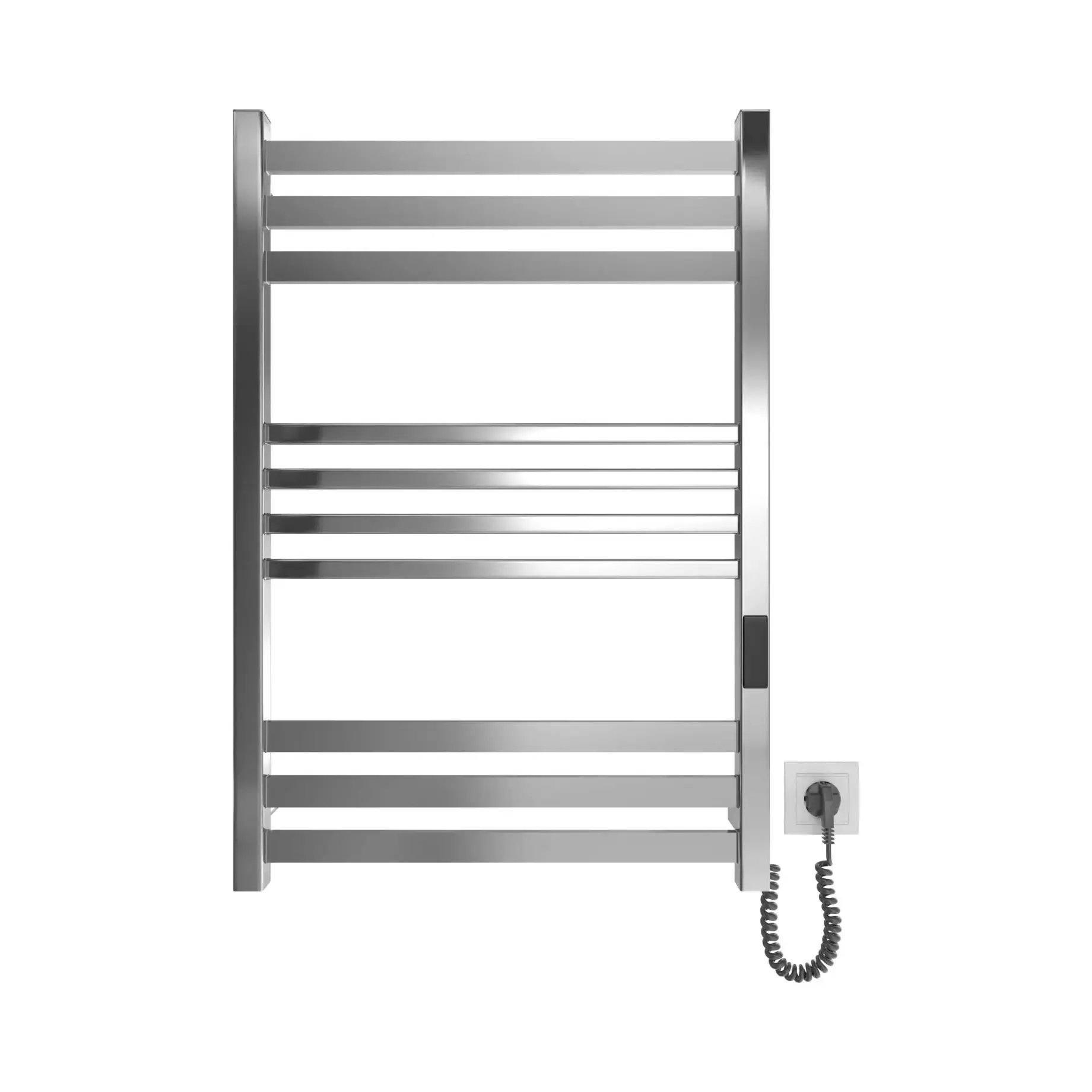 Сушка для рушників електрична Ancoro Devit DAN077053000S Satin Steel 53 х 77 см — бічний ракурс