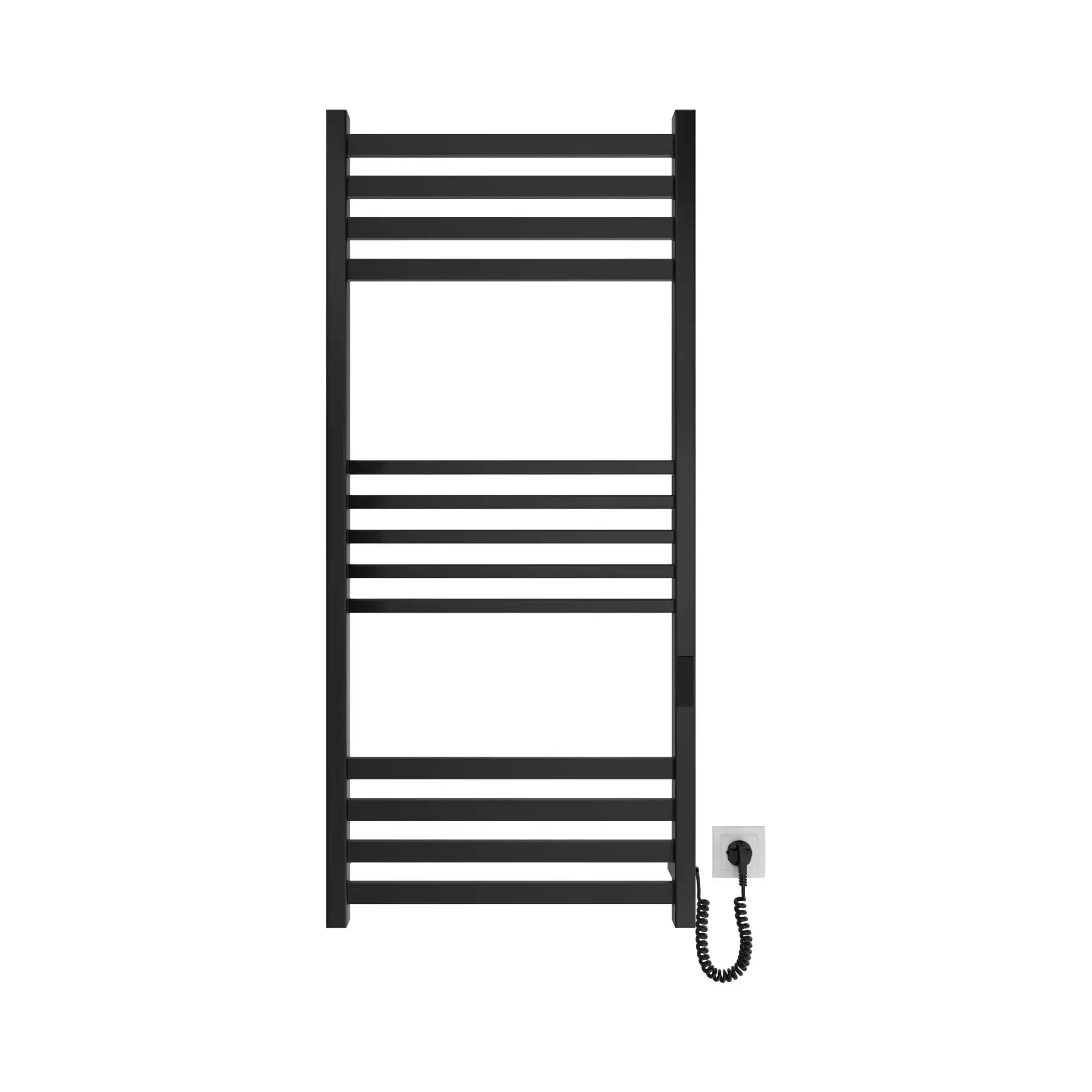 Сушка для рушників електрична Ancoro Виробник DAN117053000B Matt Black 53 х 117 см — бічний ракурс