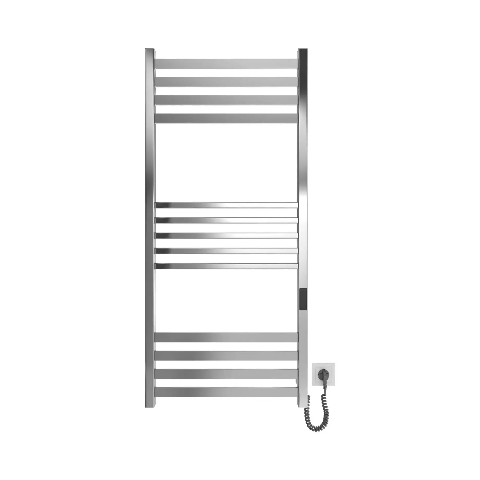 Сушка для рушників електрична Ancoro Виробник DAN117053000S Satin Steel 53 х 117 см — бічний ракурс