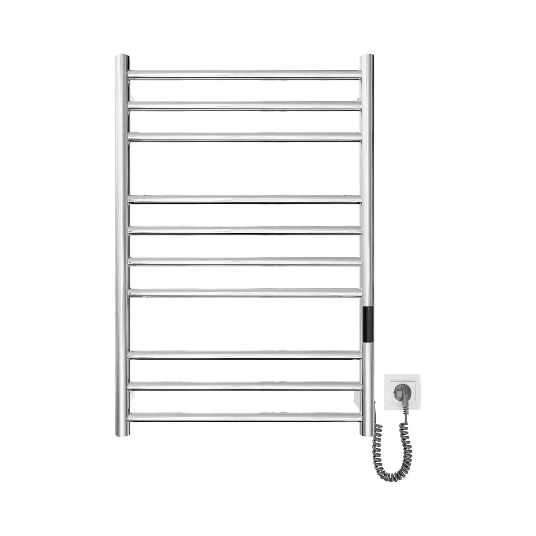 Сушка для рушників електрична Primo Виробник DPR077053000C Polished Steel 53 х 77 см — бічний ракурс