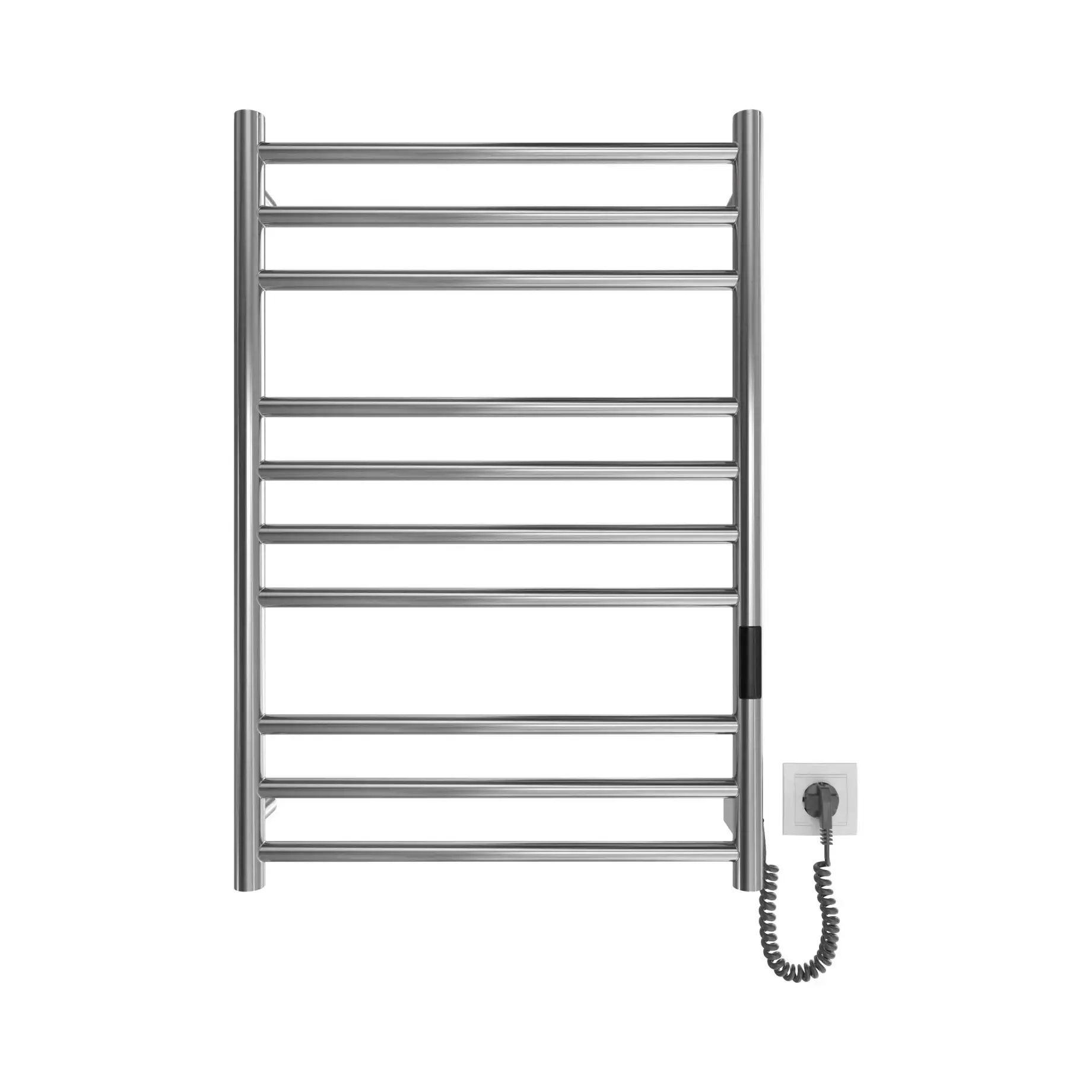 Сушка для рушників електрична Primo Виробник DPR077053000S Satin Steel 53 х 77 см — бічний ракурс