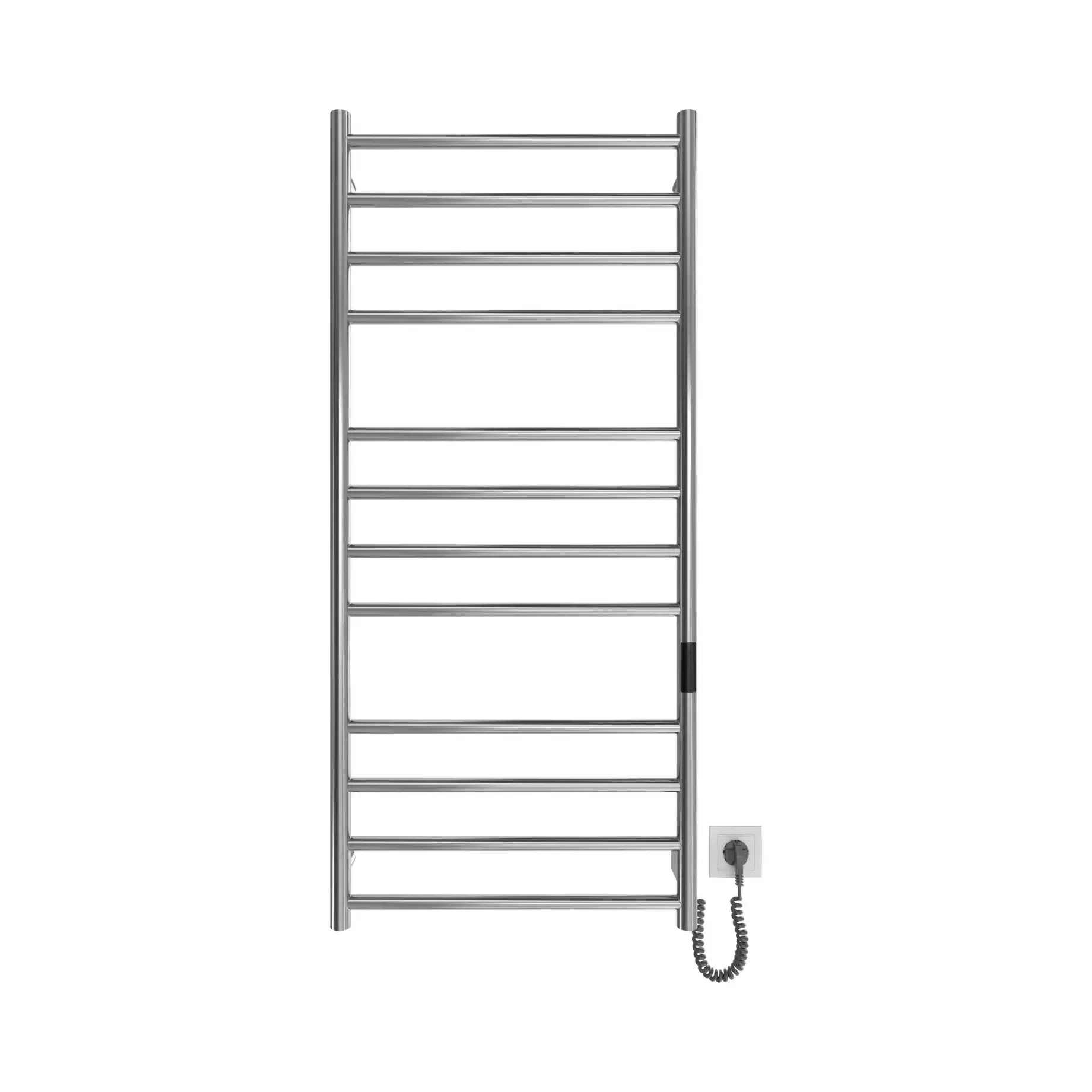Сушка для рушників електрична Primo Виробник DPR117053000S Satin Steel 53 х 117 см — бічний ракурс
