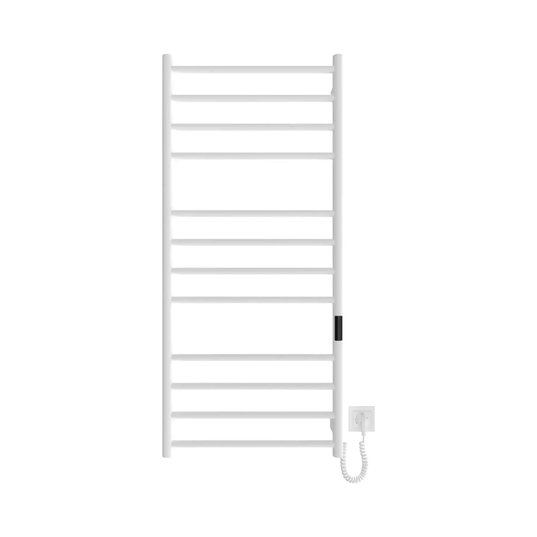Сушка для рушників електрична Primo Виробник DPR117053000W White Matt 53 х 117 см — бічний ракурс
