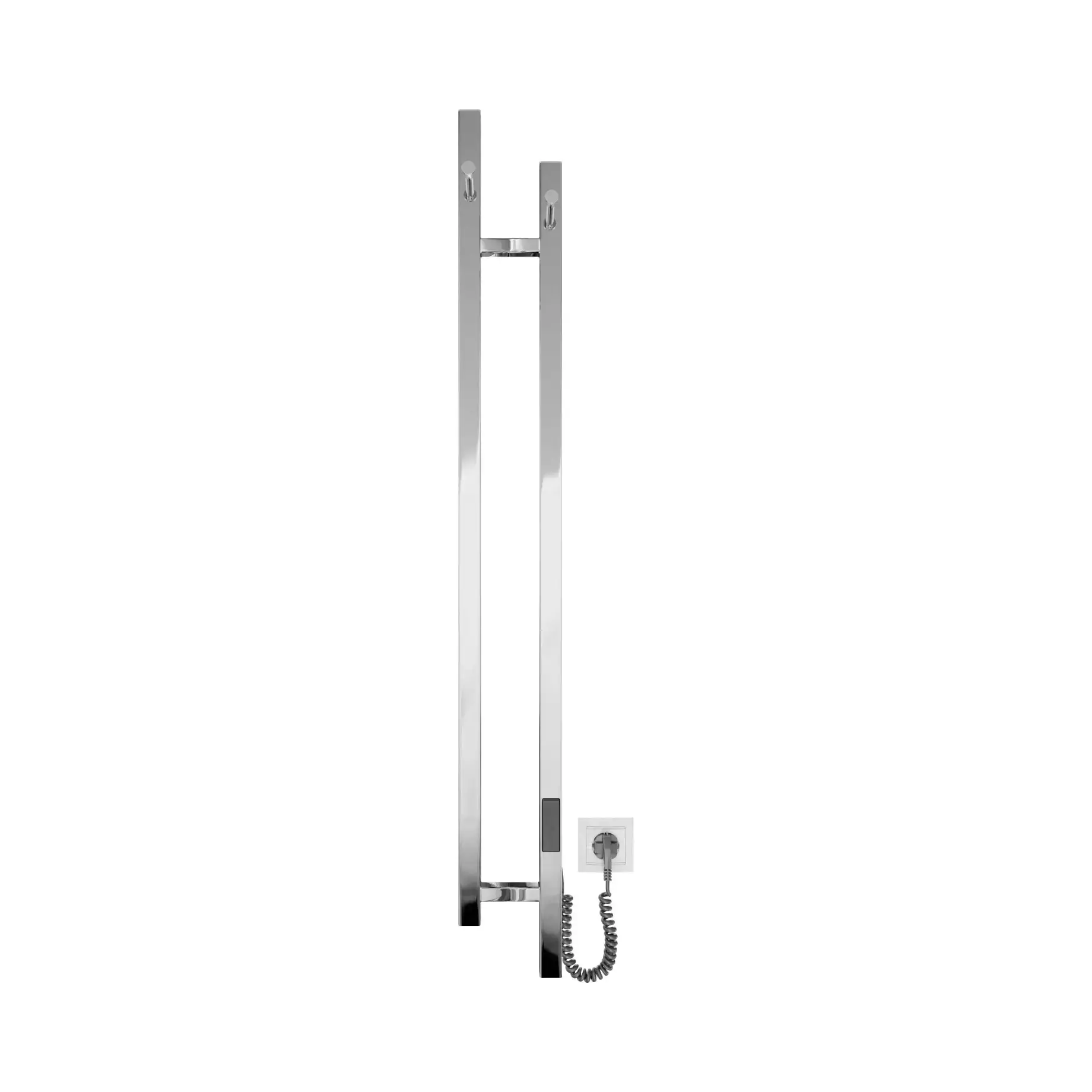 Сушка для рушників електрична Stretto Виробник DST117014000C Polished Steel 14 х 117 см — бічний ракурс