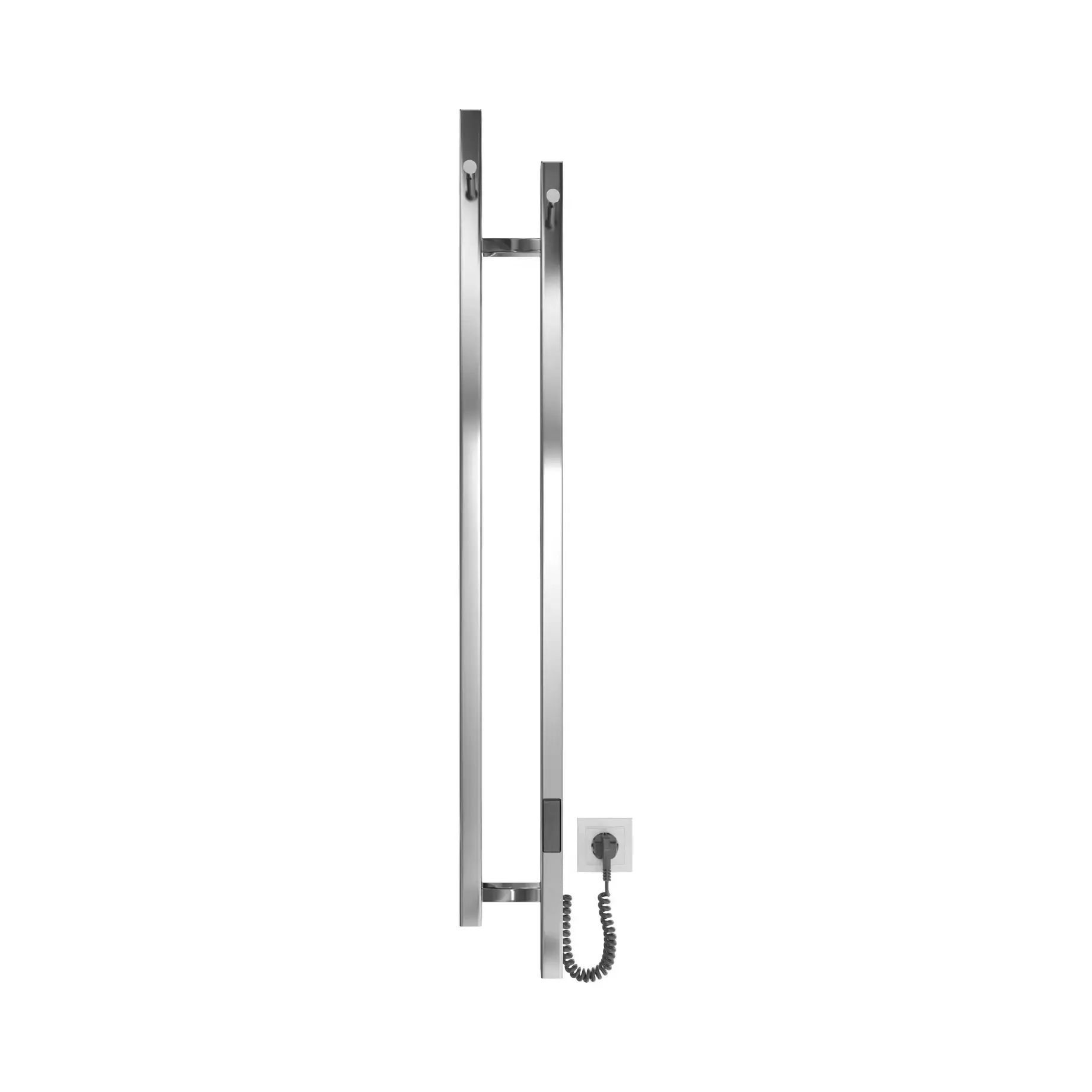 Сушка для рушників електрична Stretto Виробник DST117014000S Satin Steel 14 х 117 см — бічний ракурс