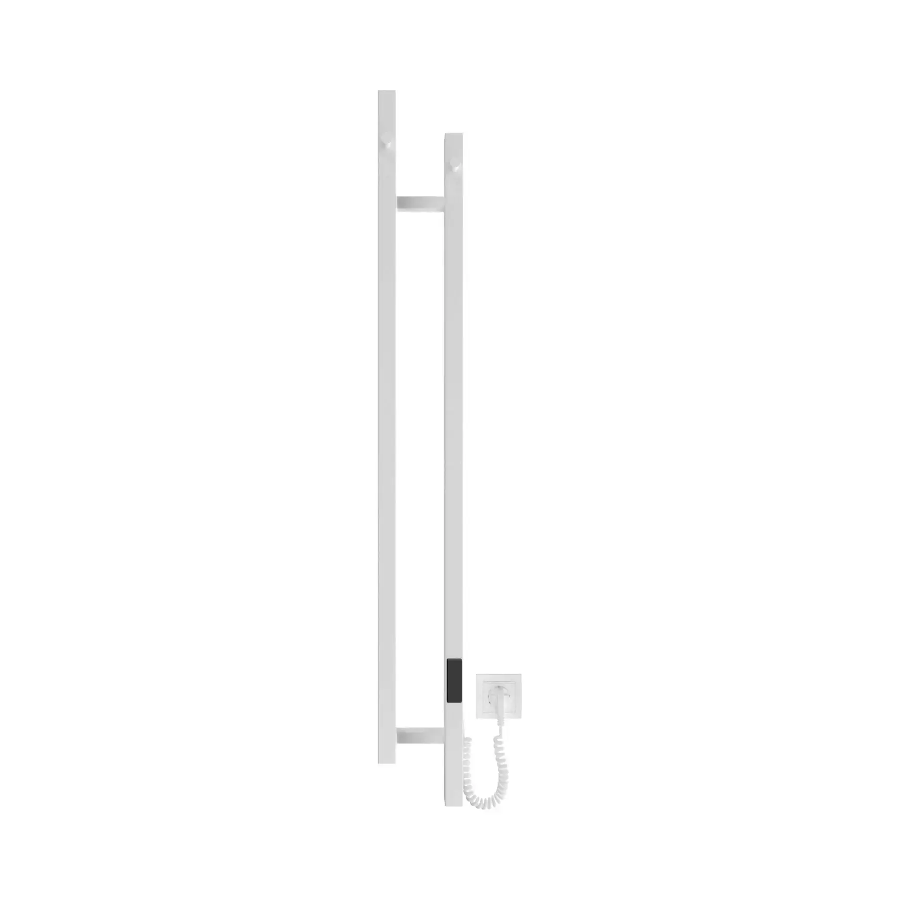 Сушка для рушників електрична Stretto Виробник DST117014000W White Matt 14 х 117 см — бічний ракурс
