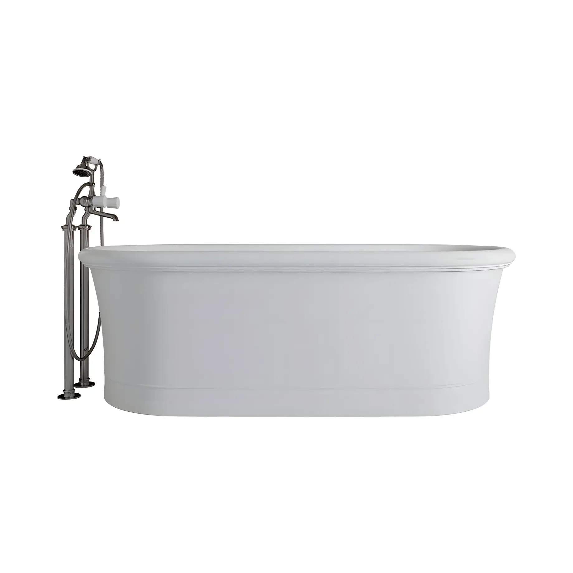 Ванна Celine White Devon&Devon CELINE WHITE Glossy White 176.5 х 89 см — вид на білому тлі