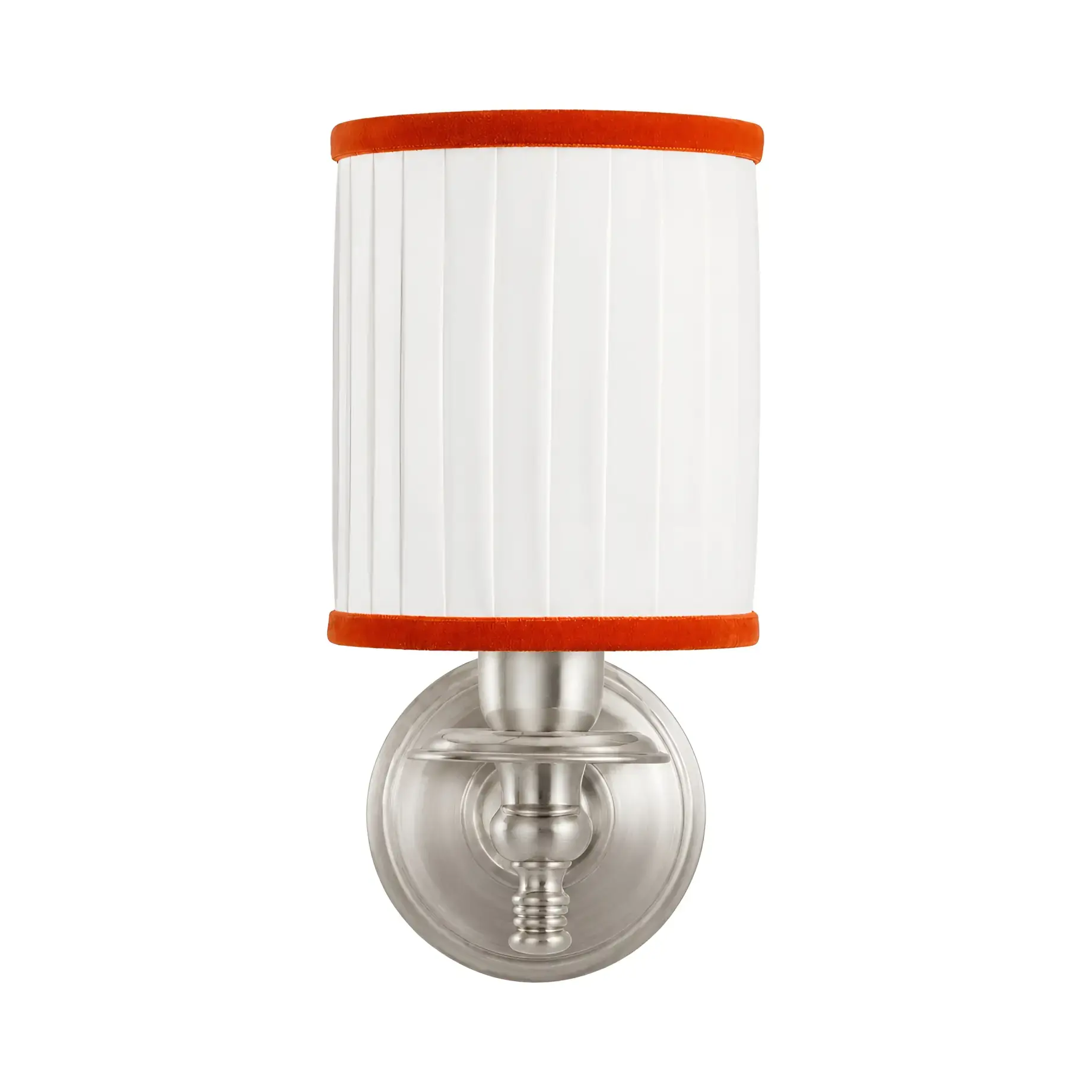 Настінний світильник Daisy Velvet 2 Виробник DEDAISY2VLNKSA Satin Nickel — вид спереду