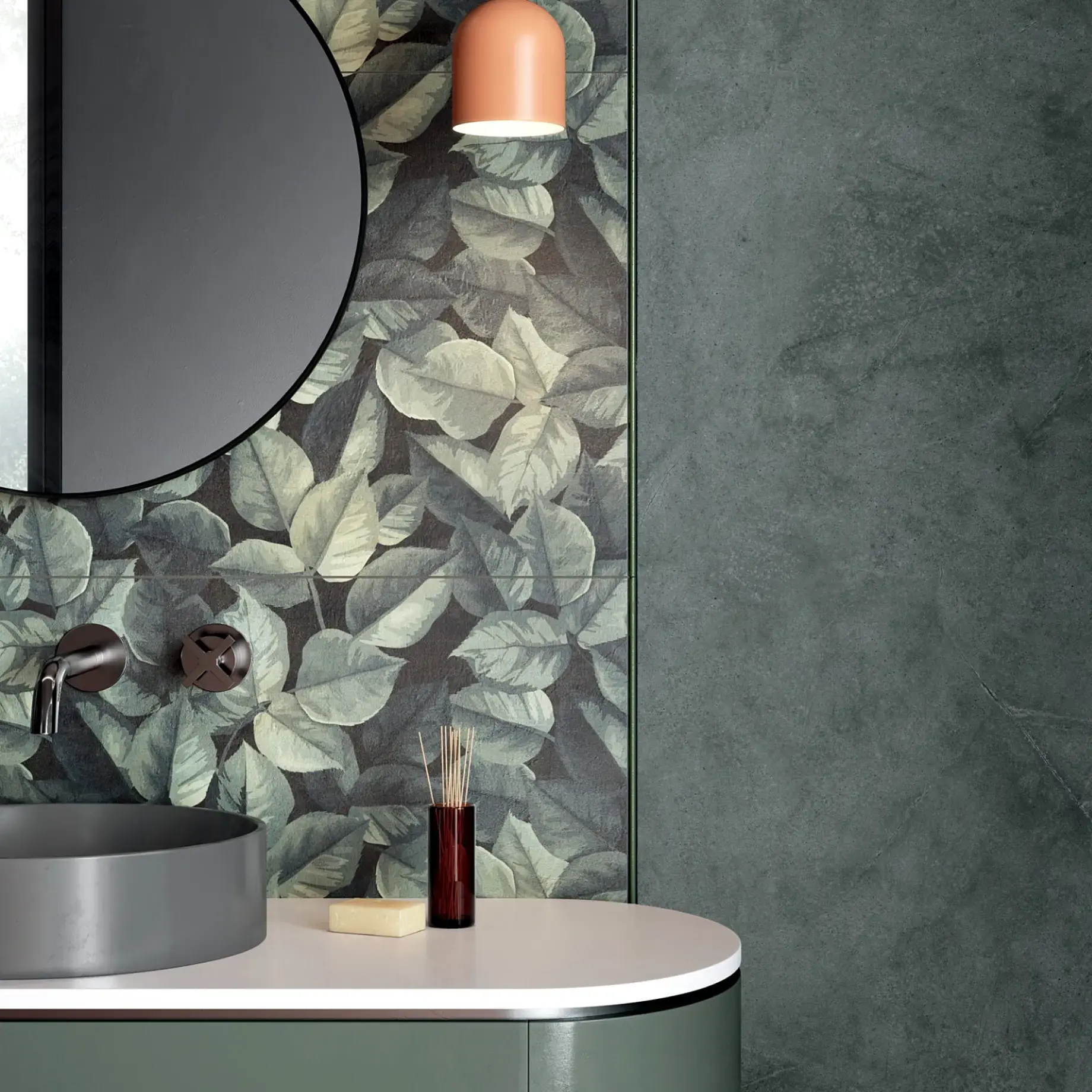 Декор настінний ABK Wide&Style Mini Decorative Mood Foliage rett. 60 х 120 см Different 0008438 — ракурс 3/4