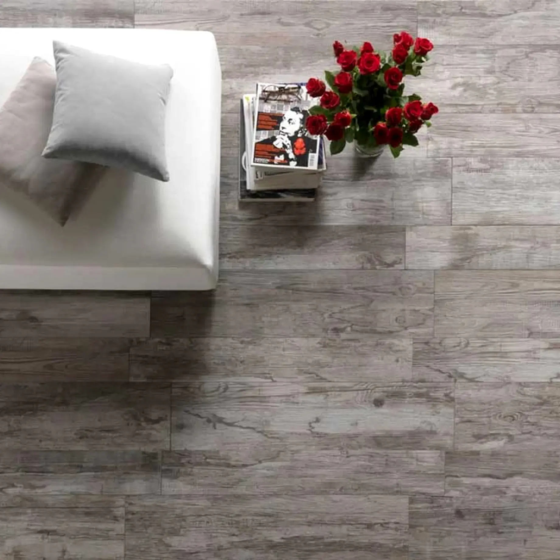 Керамограніт Cisa ceramiche Vintage Greige Matt Rett 16,5 х 100 см Different 155712 — вид спереду