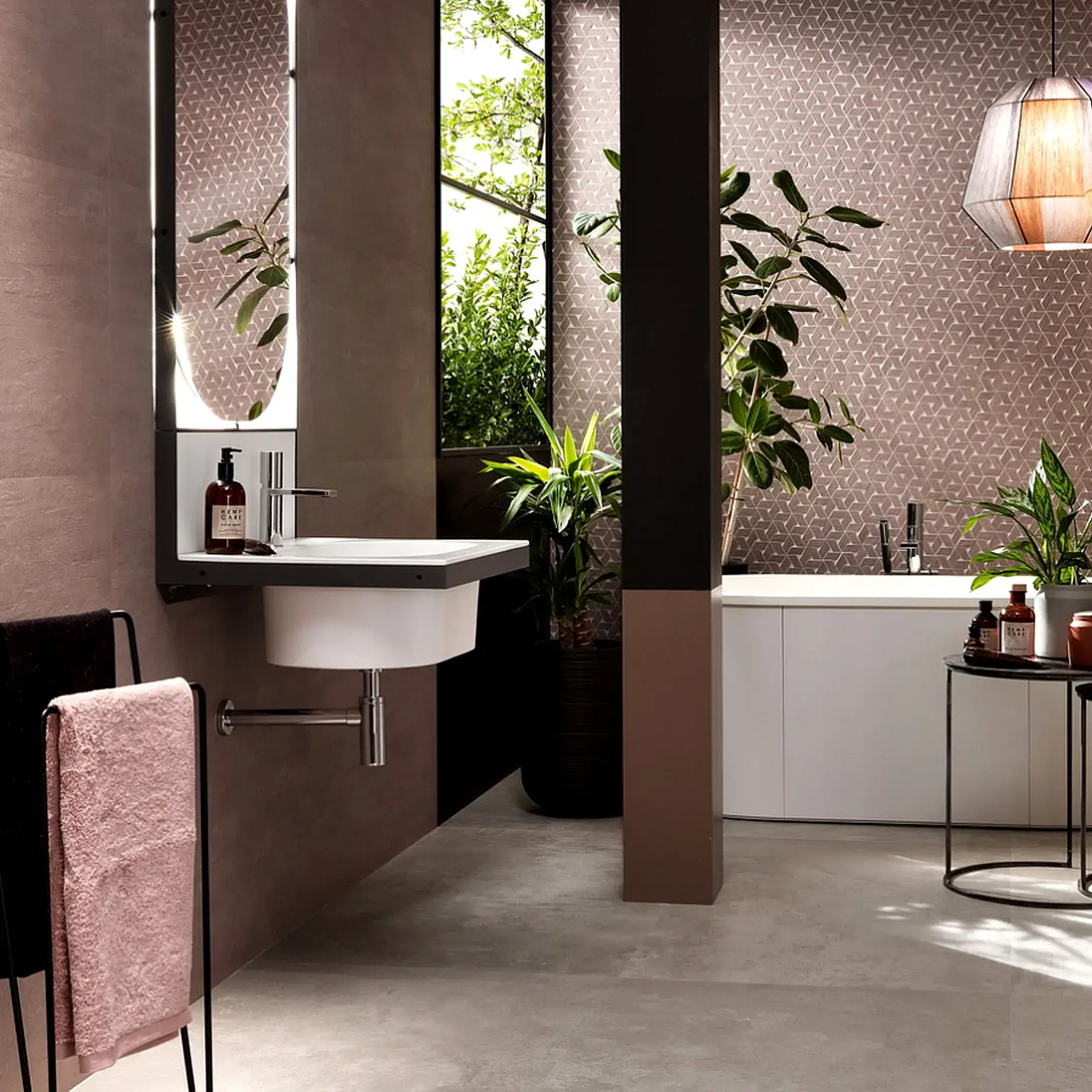 Настінна плитка Atlas Concorde Raw Rose Matte 50 х 110 см Different 4R1R — вид ззаду