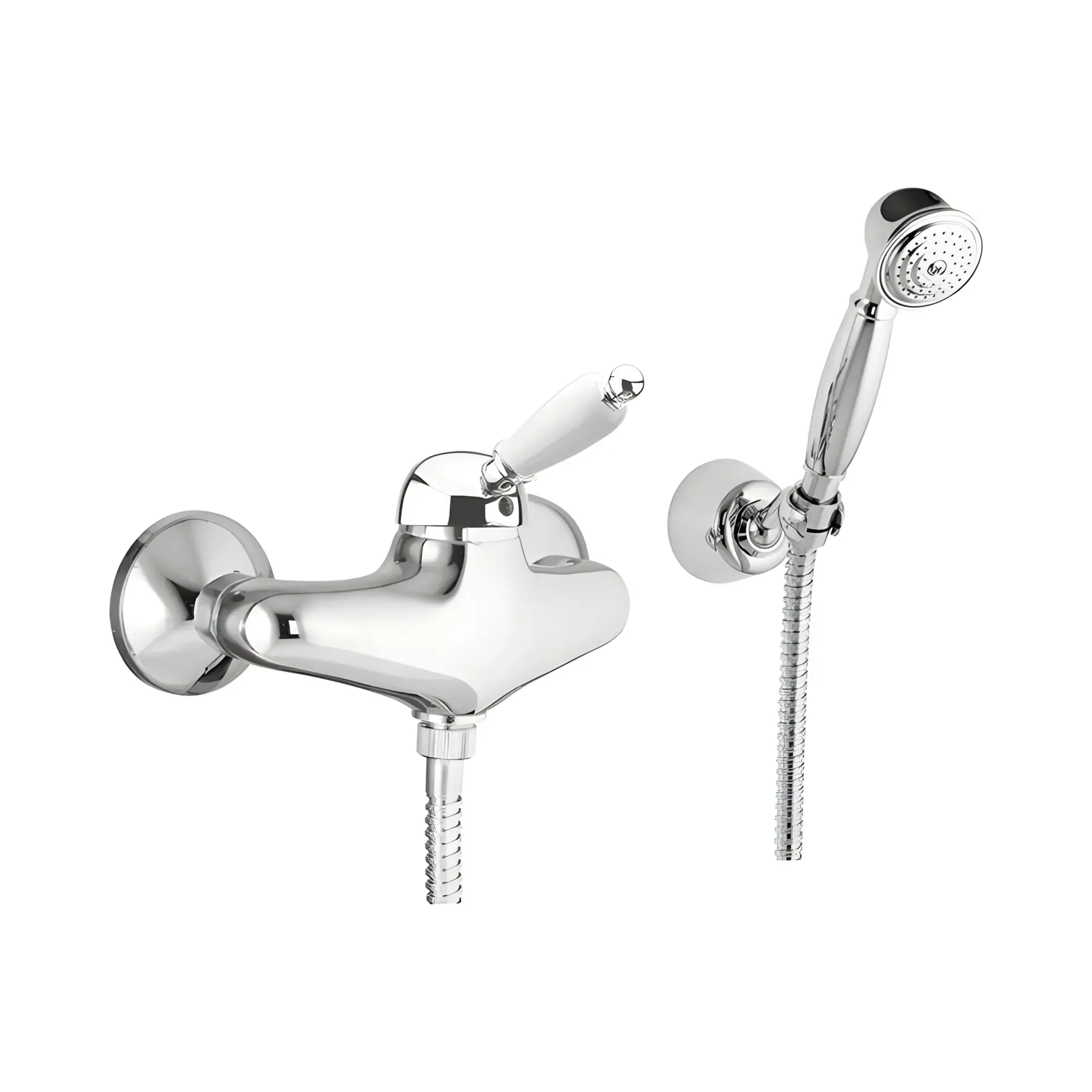Змішувач для душа з душовим гарнітуром Imperial Different 83CR5127 Chrome — вид на білому тлі