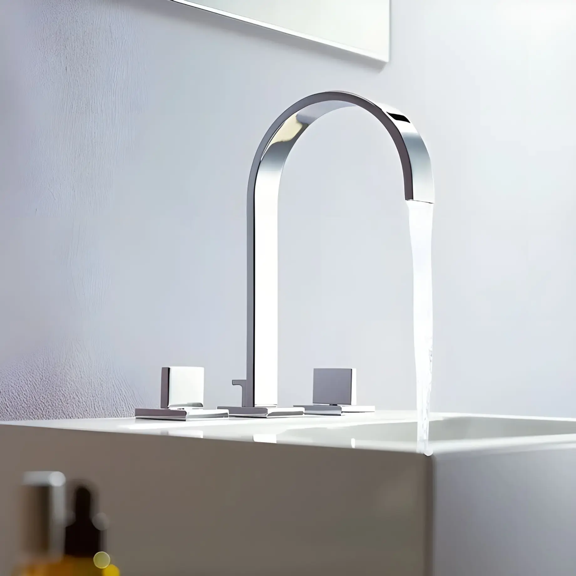 Змішувач для умивальника Mem Dornbracht 20713782-00 Chrome — вид спереду